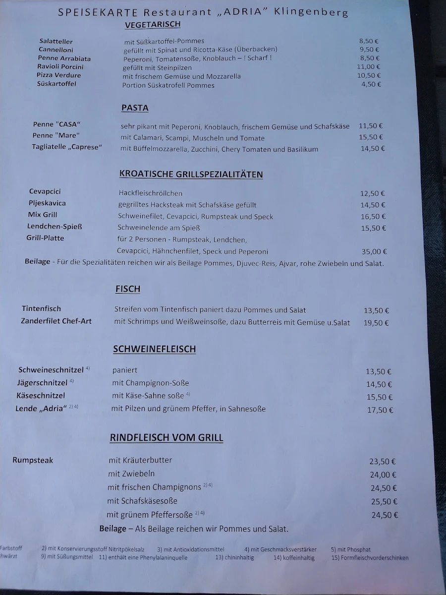 Speisekarte photo 2