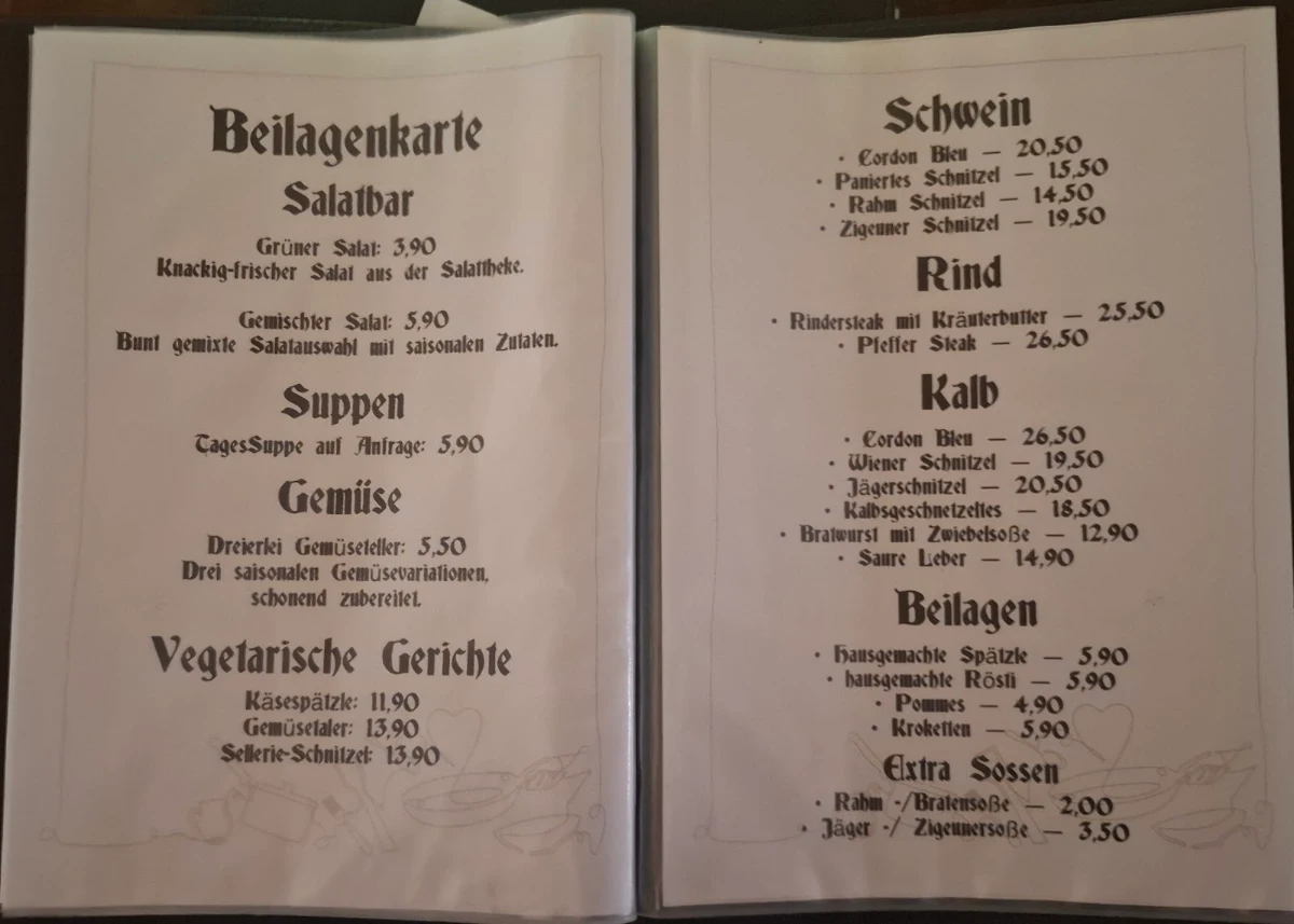 Speisekarte photo 3
