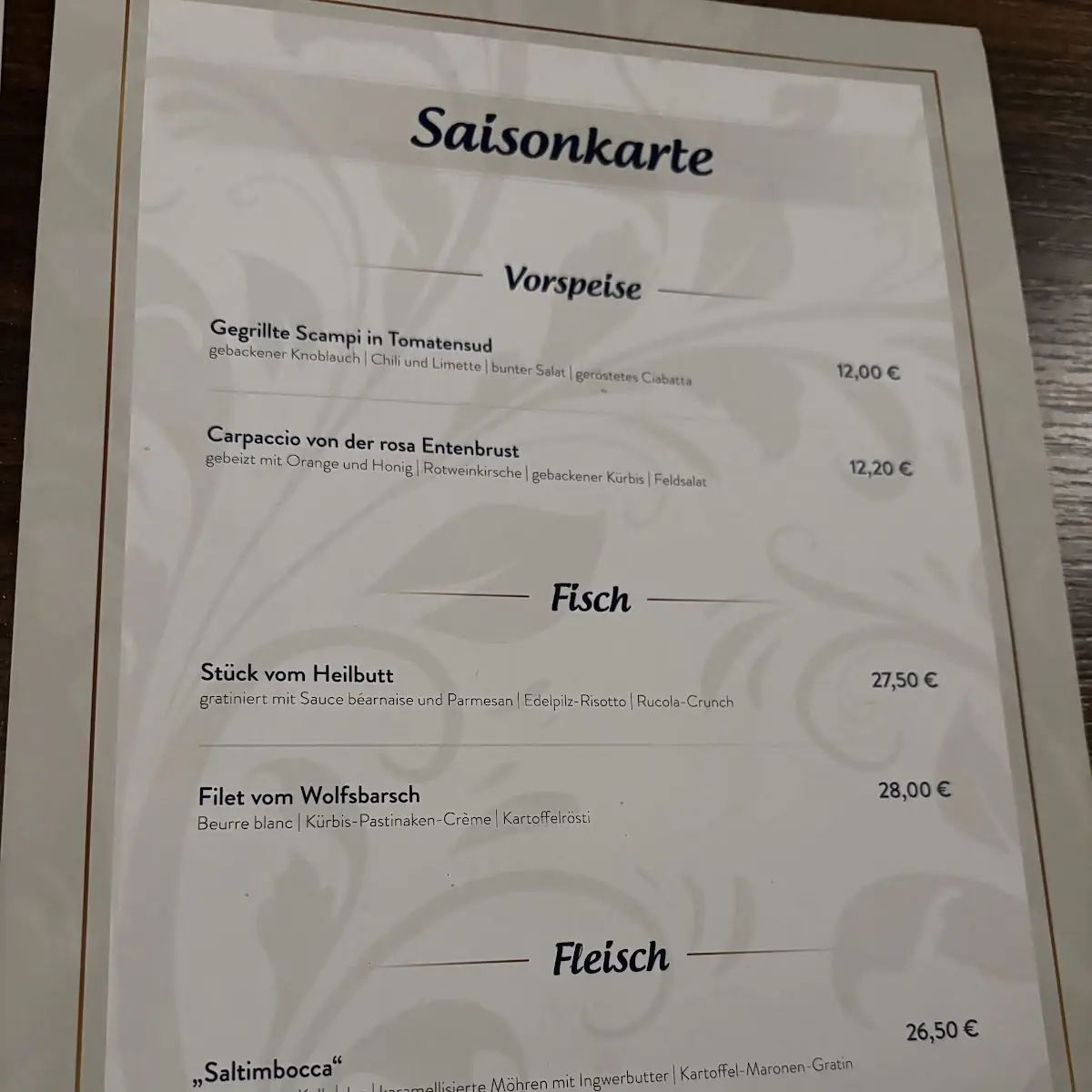 Speisekarte photo 2