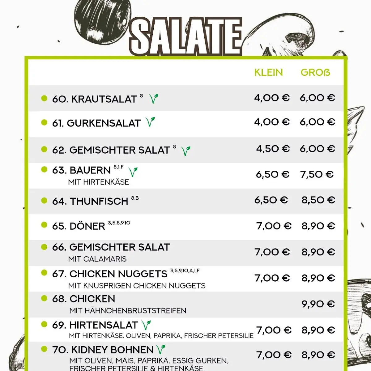 Speisekarte photo 3