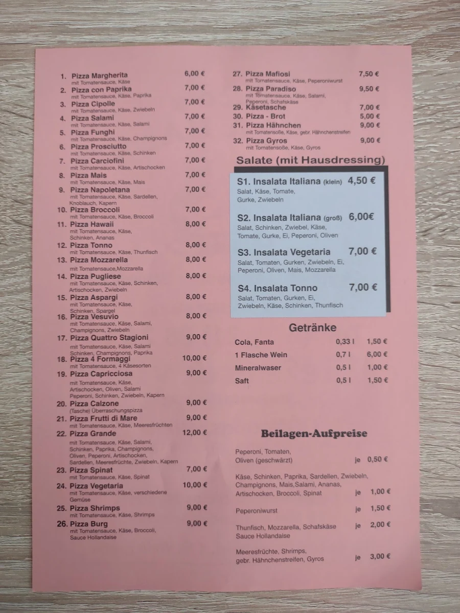 Speisekarte photo 1