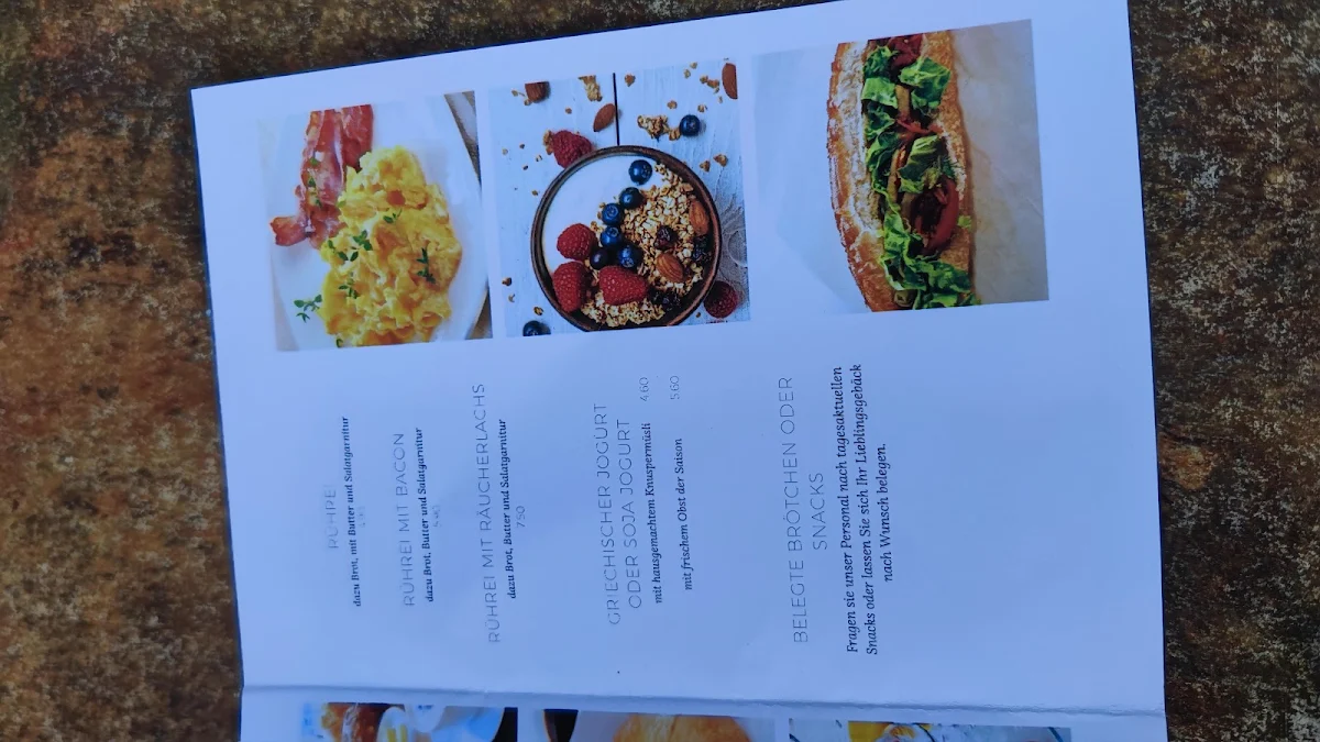Speisekarte, Sandra's Sielcafé