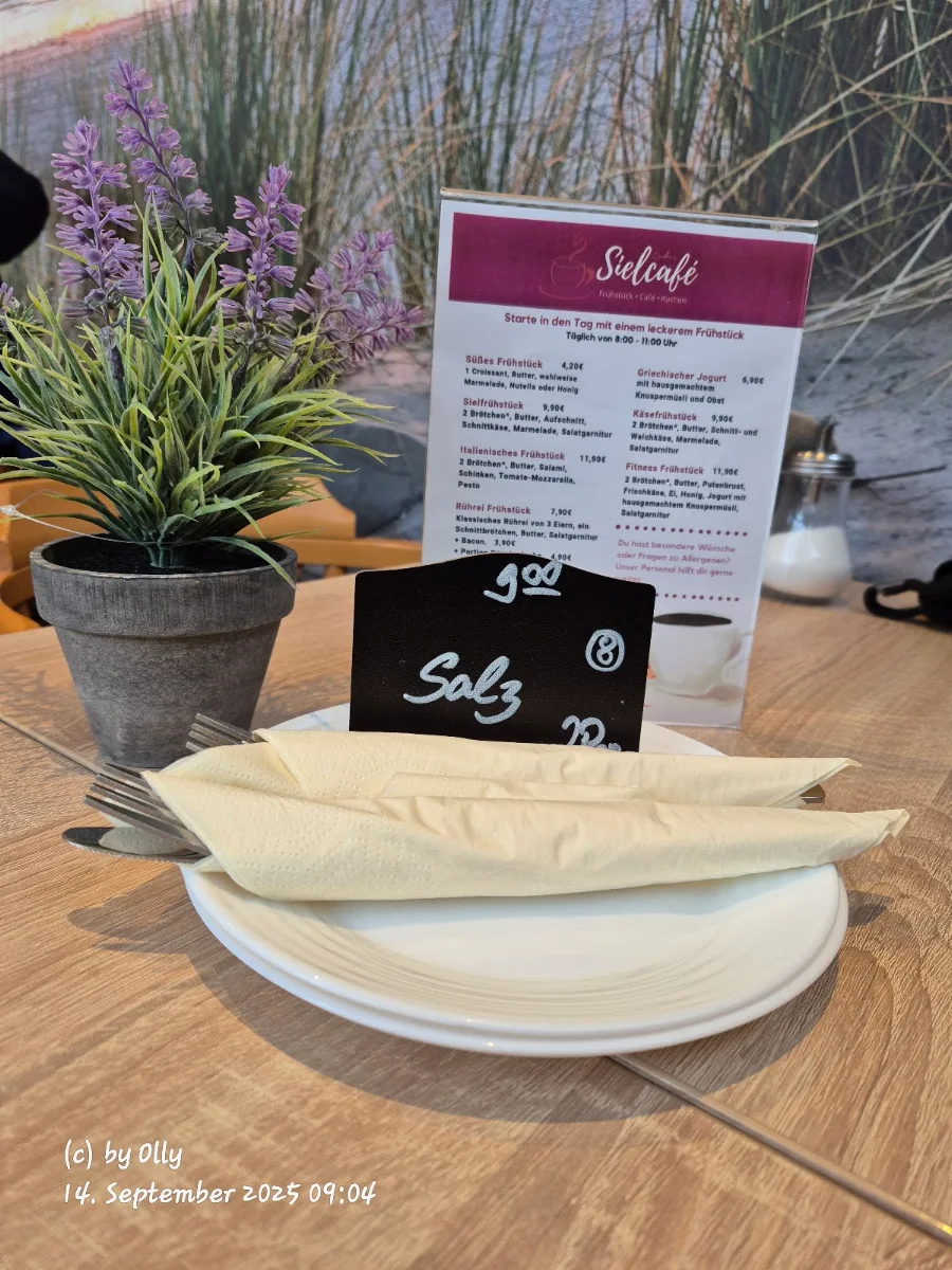Speisekarte, Sandra's Sielcafé