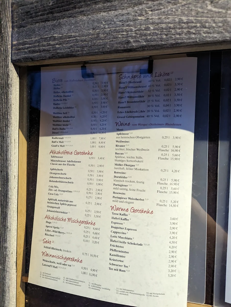 Speisekarte photo 8