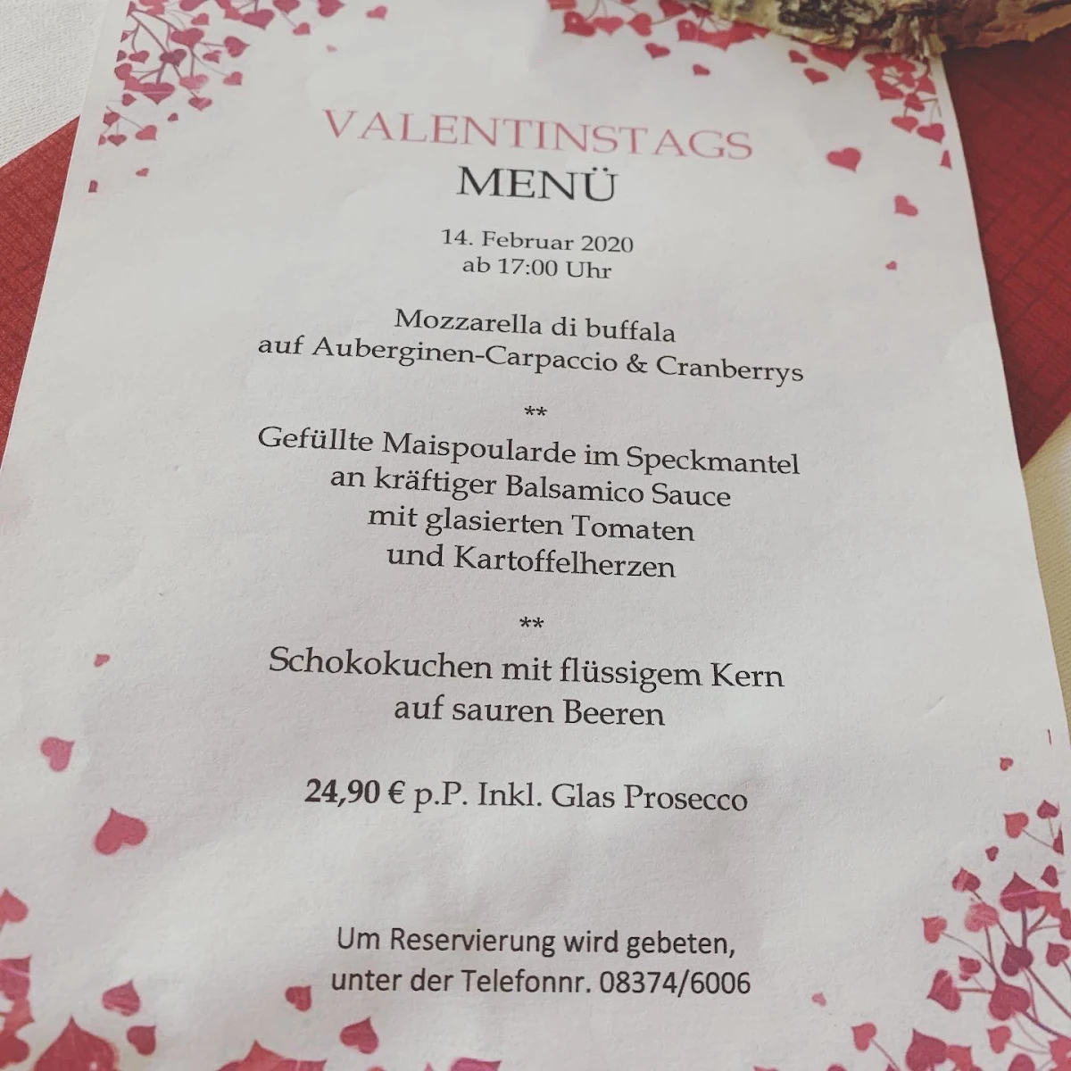 Speisekarte, SpoZe „ Genießen Mit Freunden“