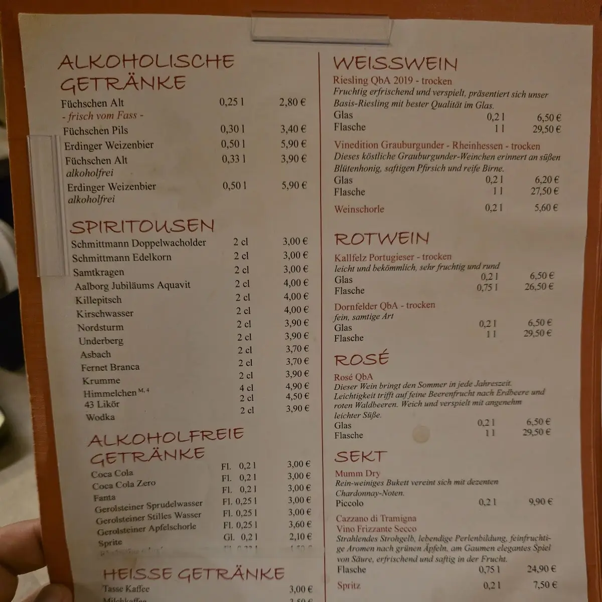 Speisekarte photo 2