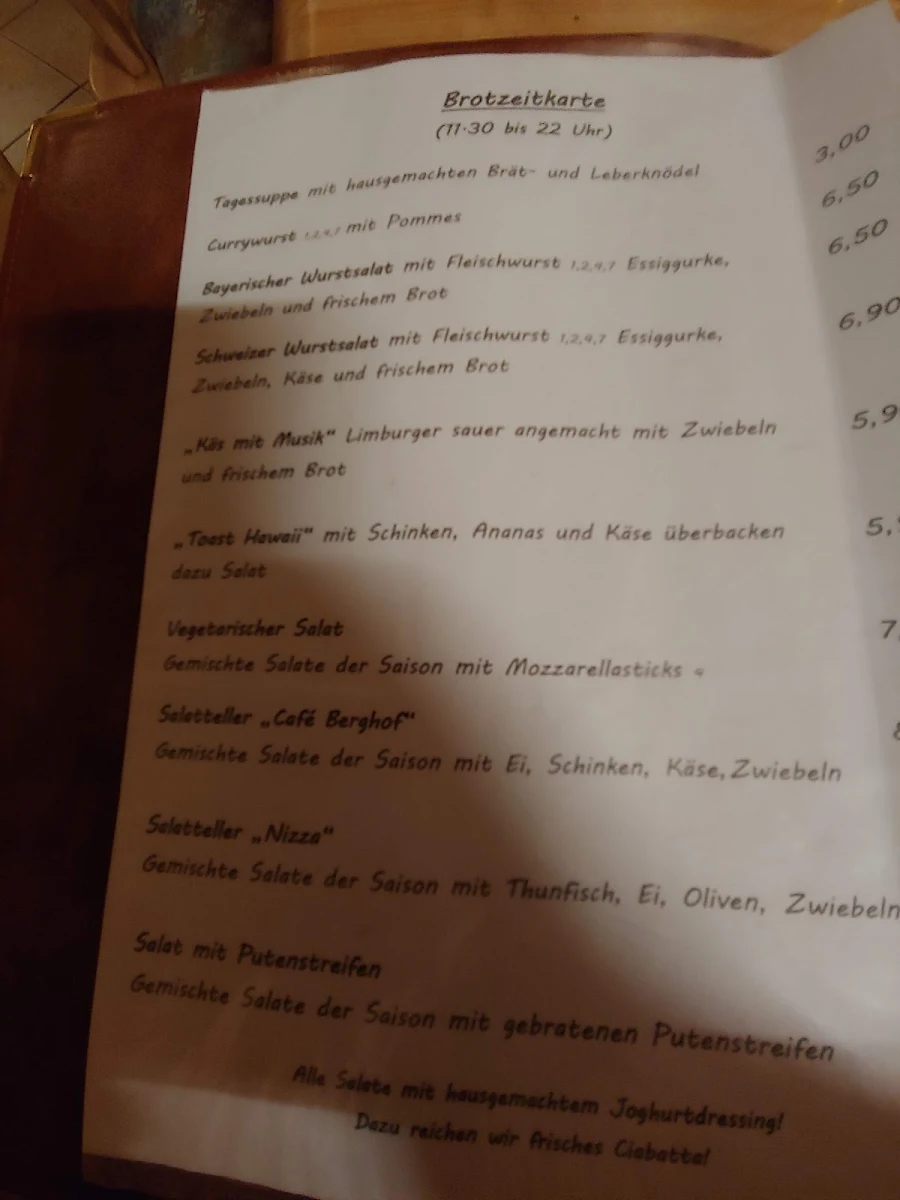 Speisekarte photo 5