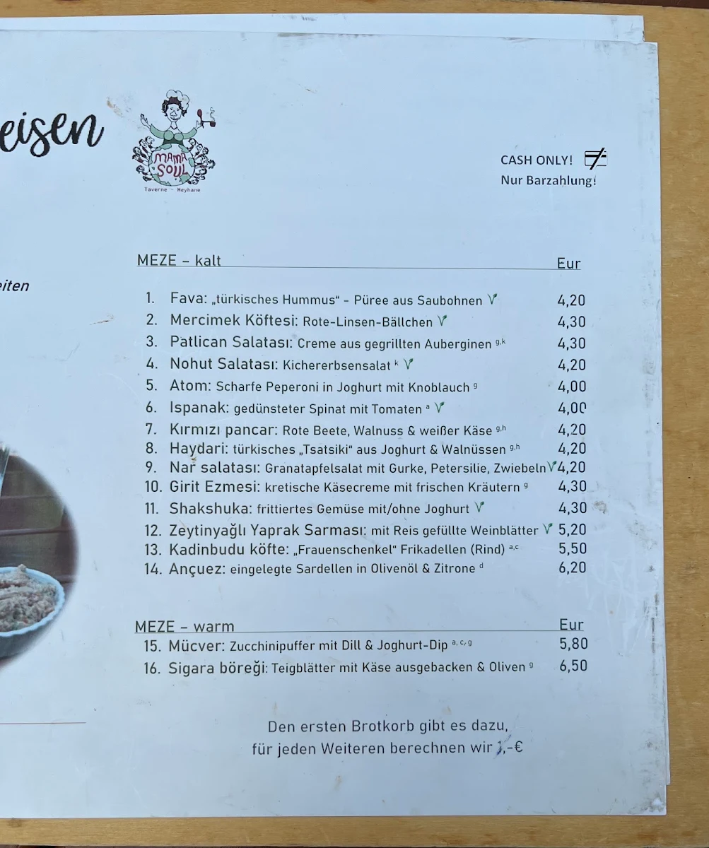 Speisekarte photo 4