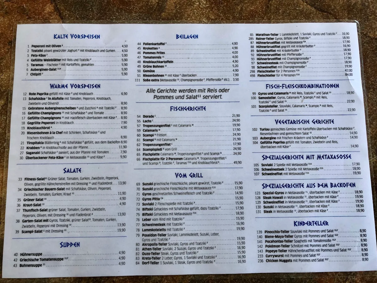 Speisekarte photo 3