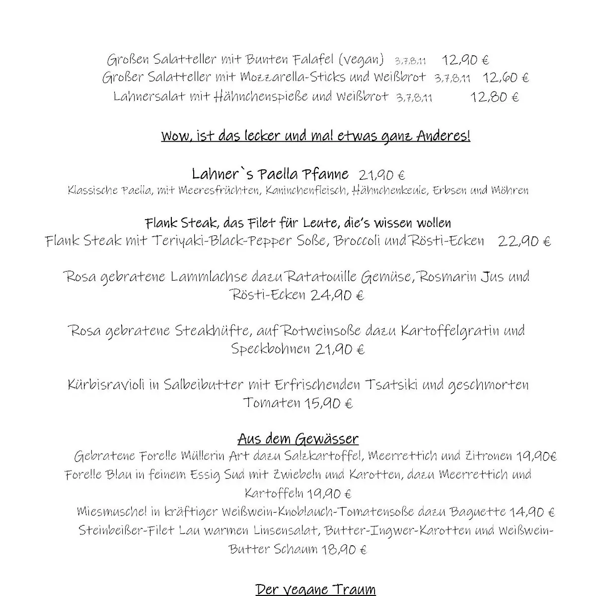 Speisekarte photo 1