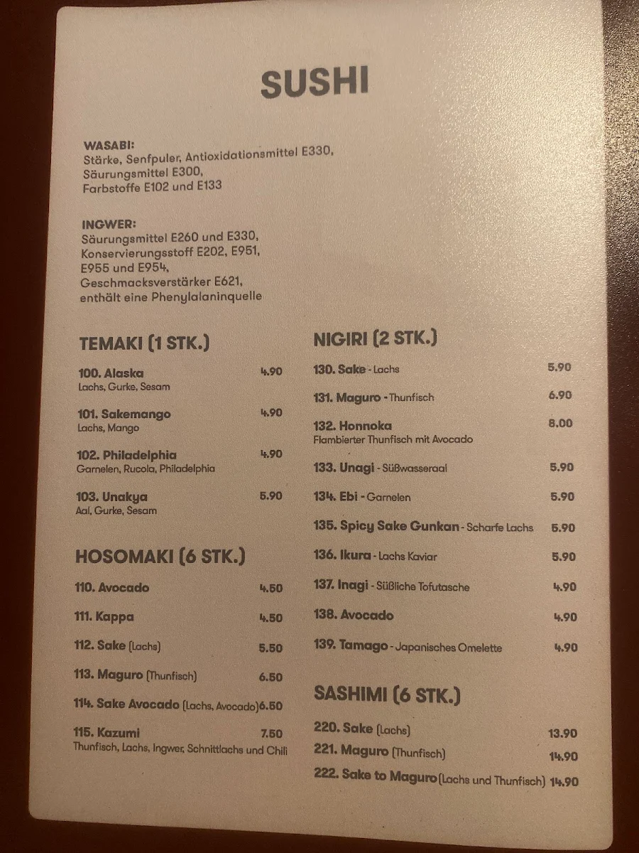 Speisekarte photo 2