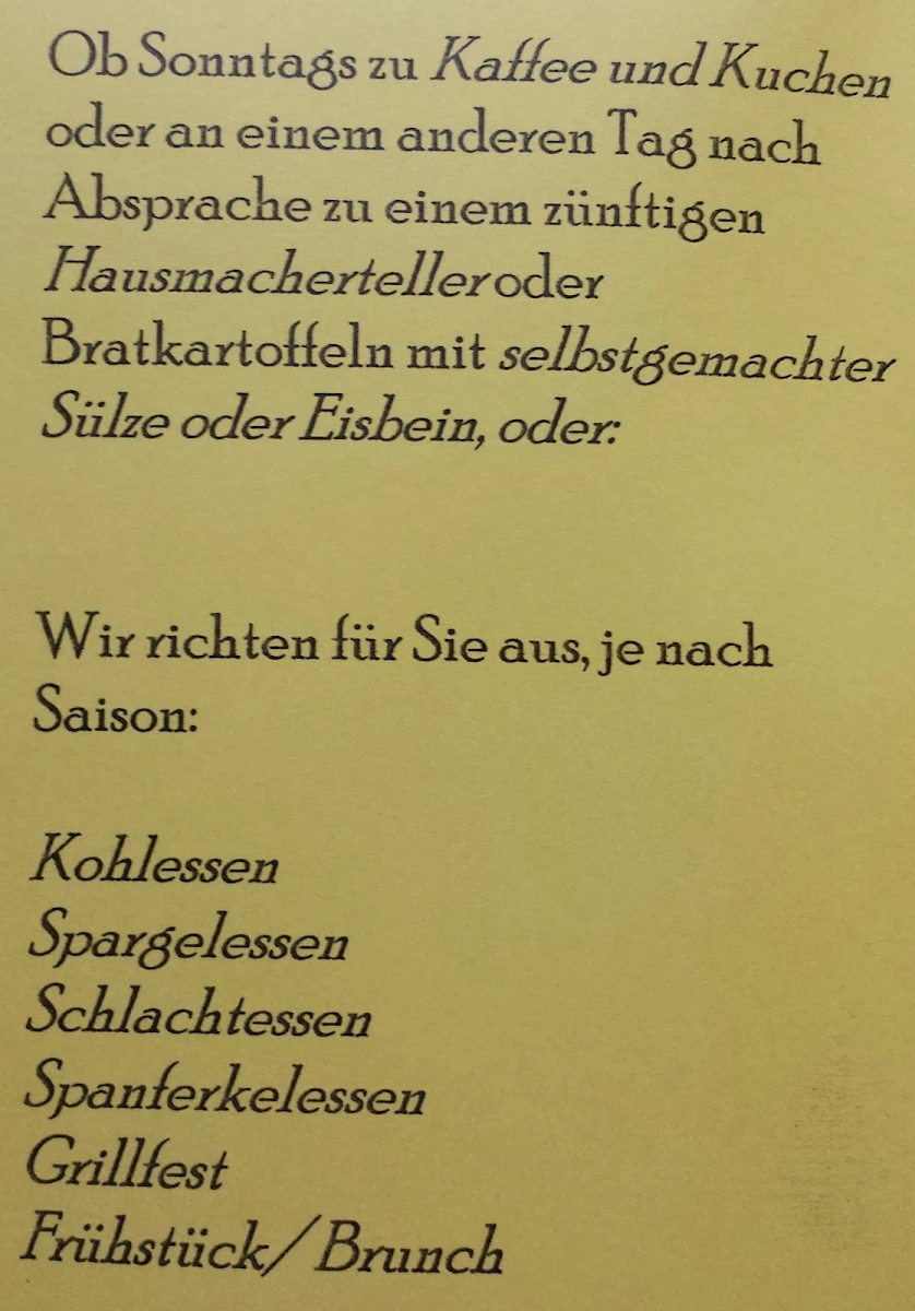 Speisekarte photo 2
