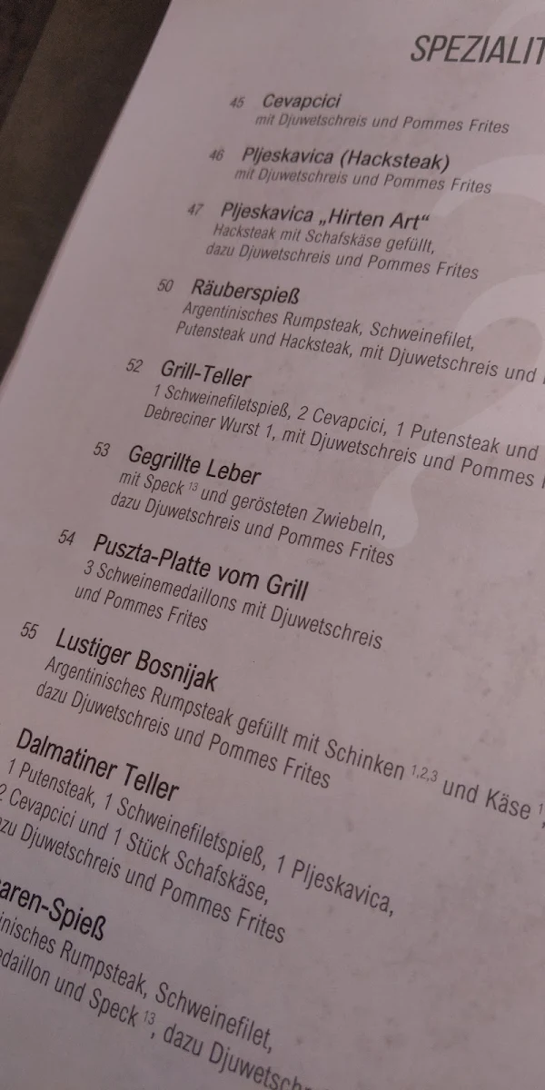 Speisekarte photo 2