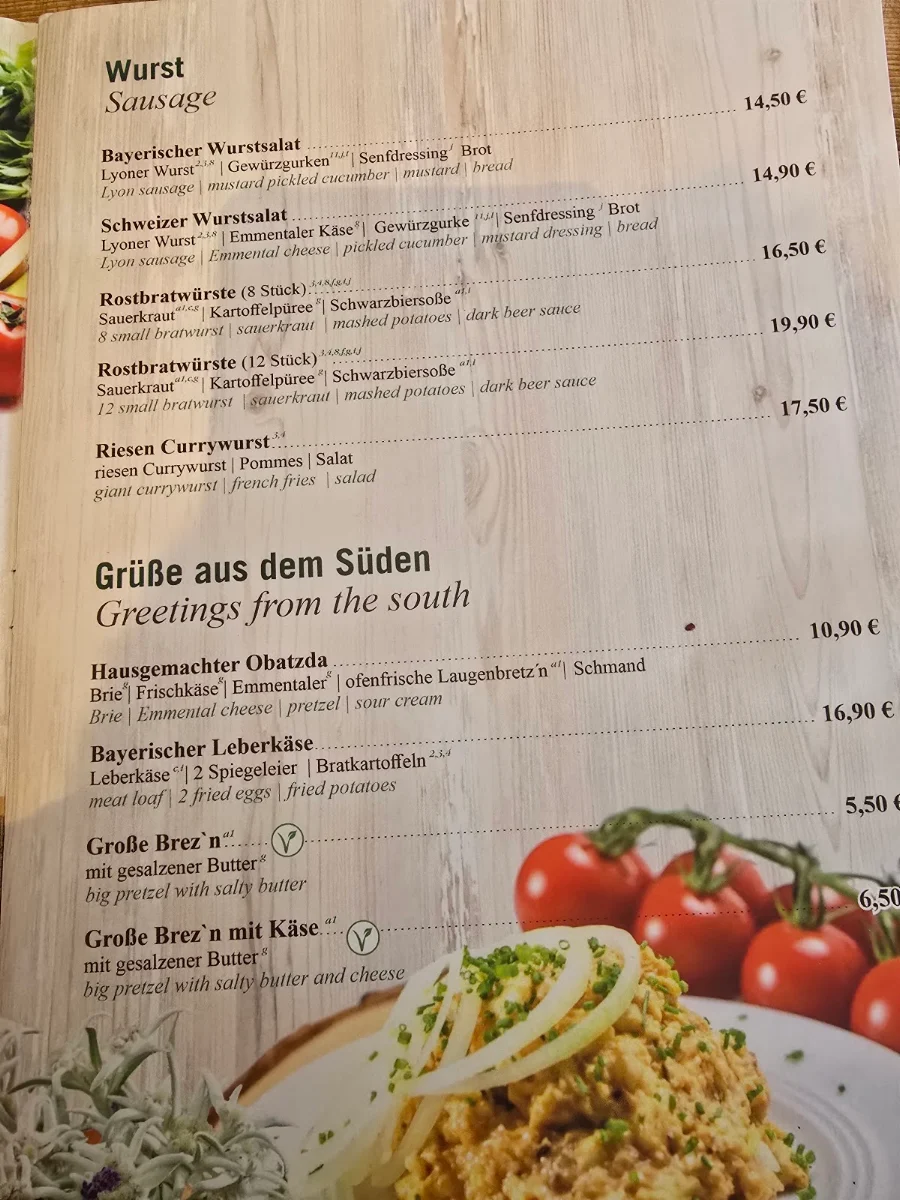 Speisekarte photo 1