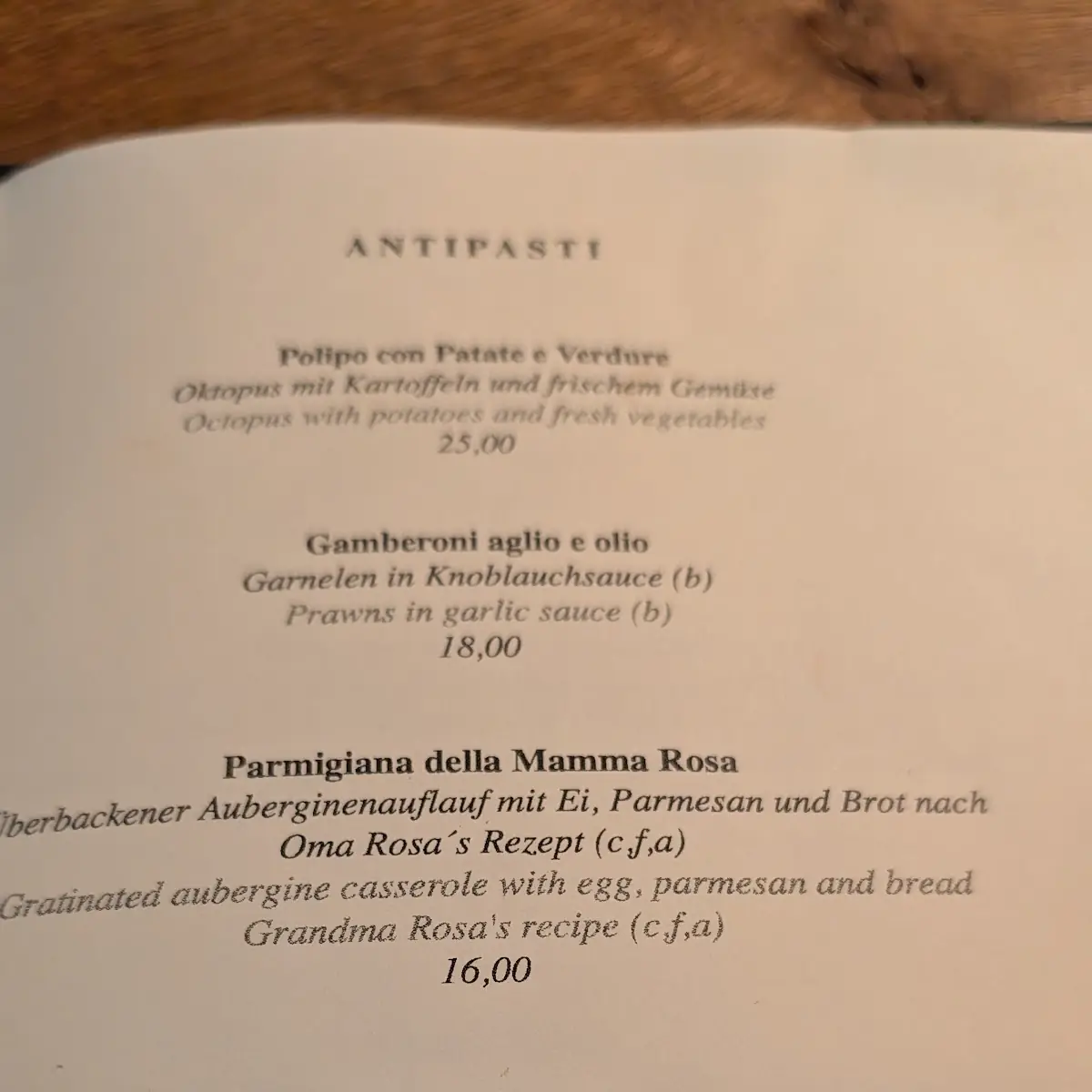 Speisekarte photo 3