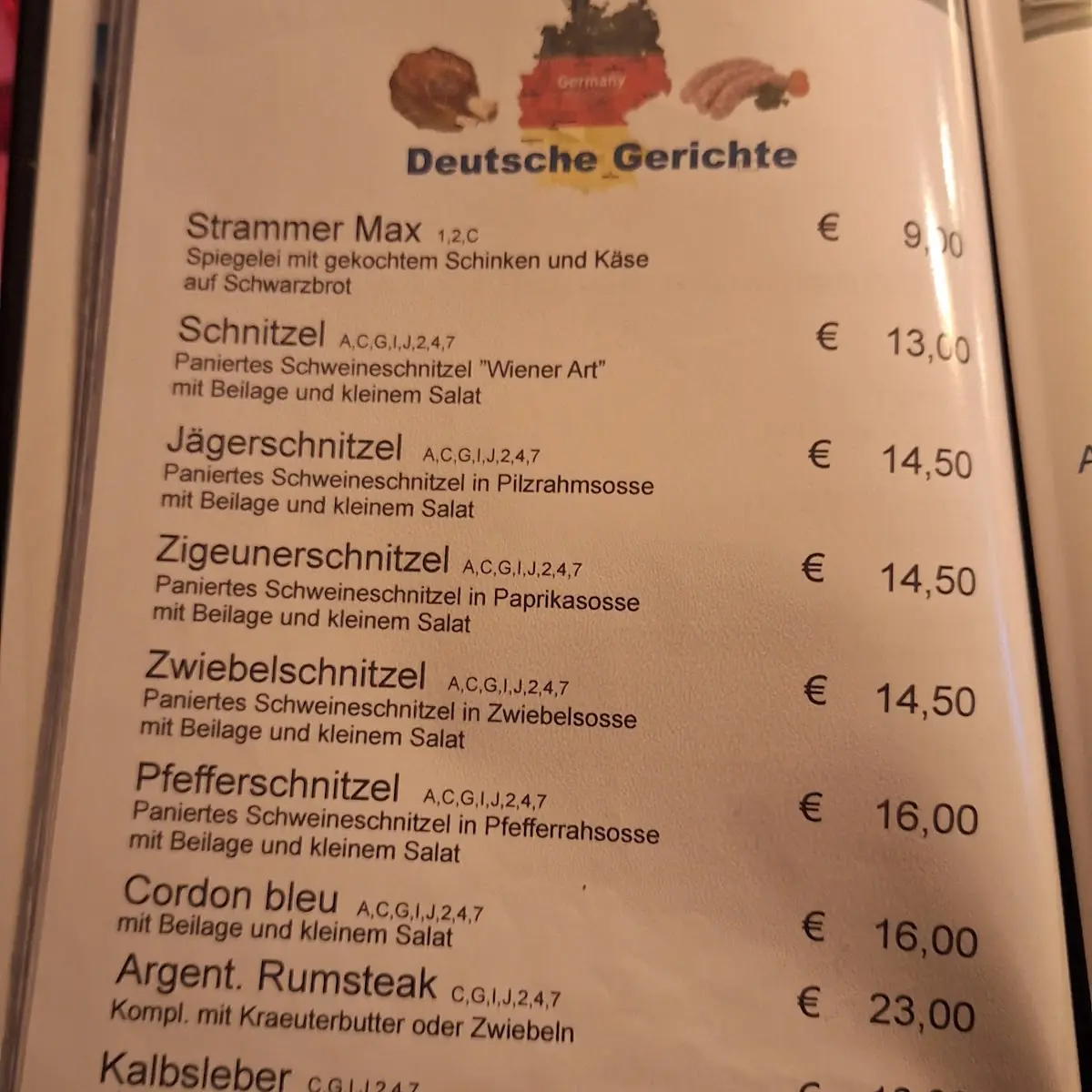 Speisekarte photo 2
