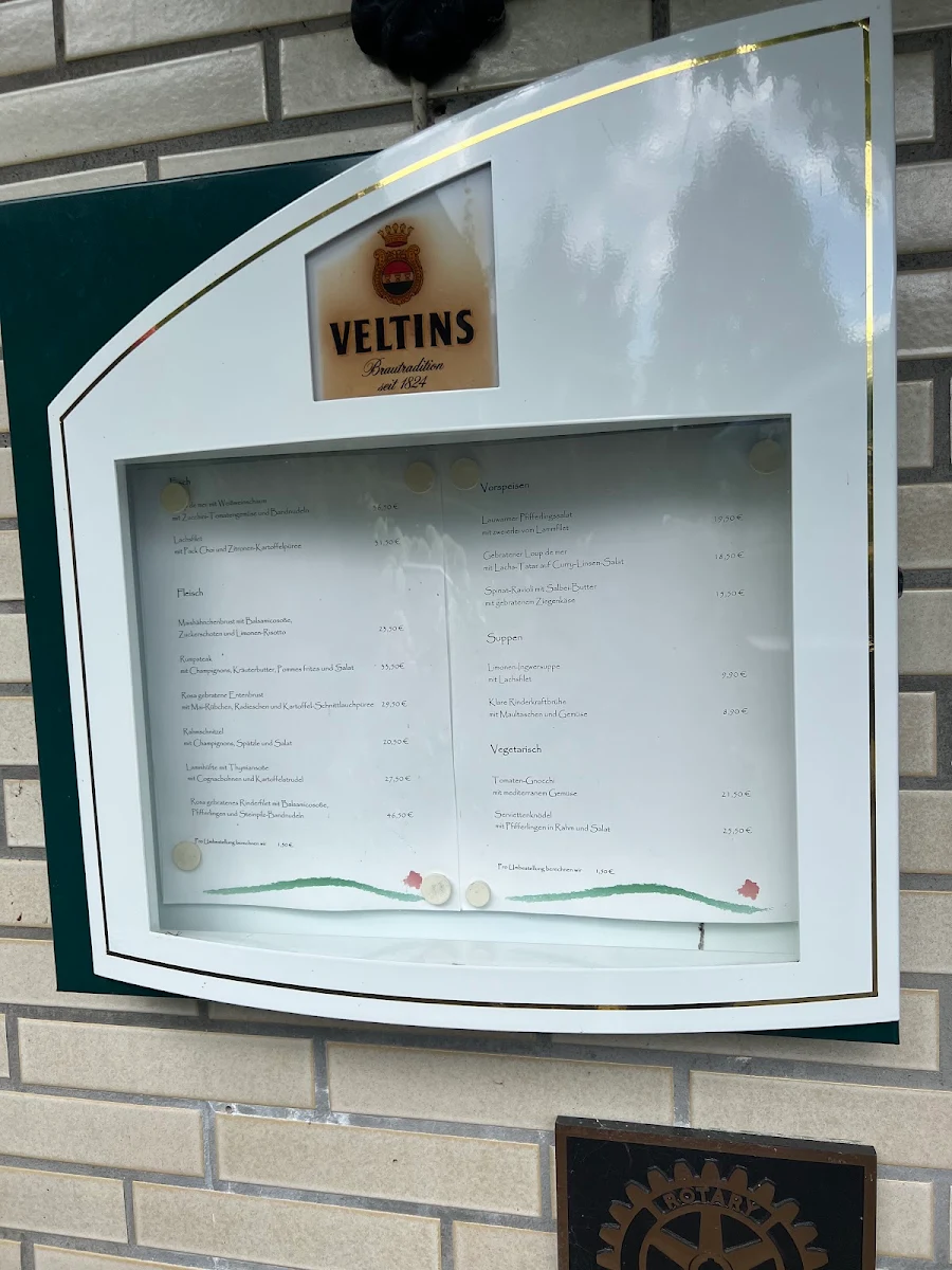 Speisekarte, Am Rosenberg Restaurant-Café