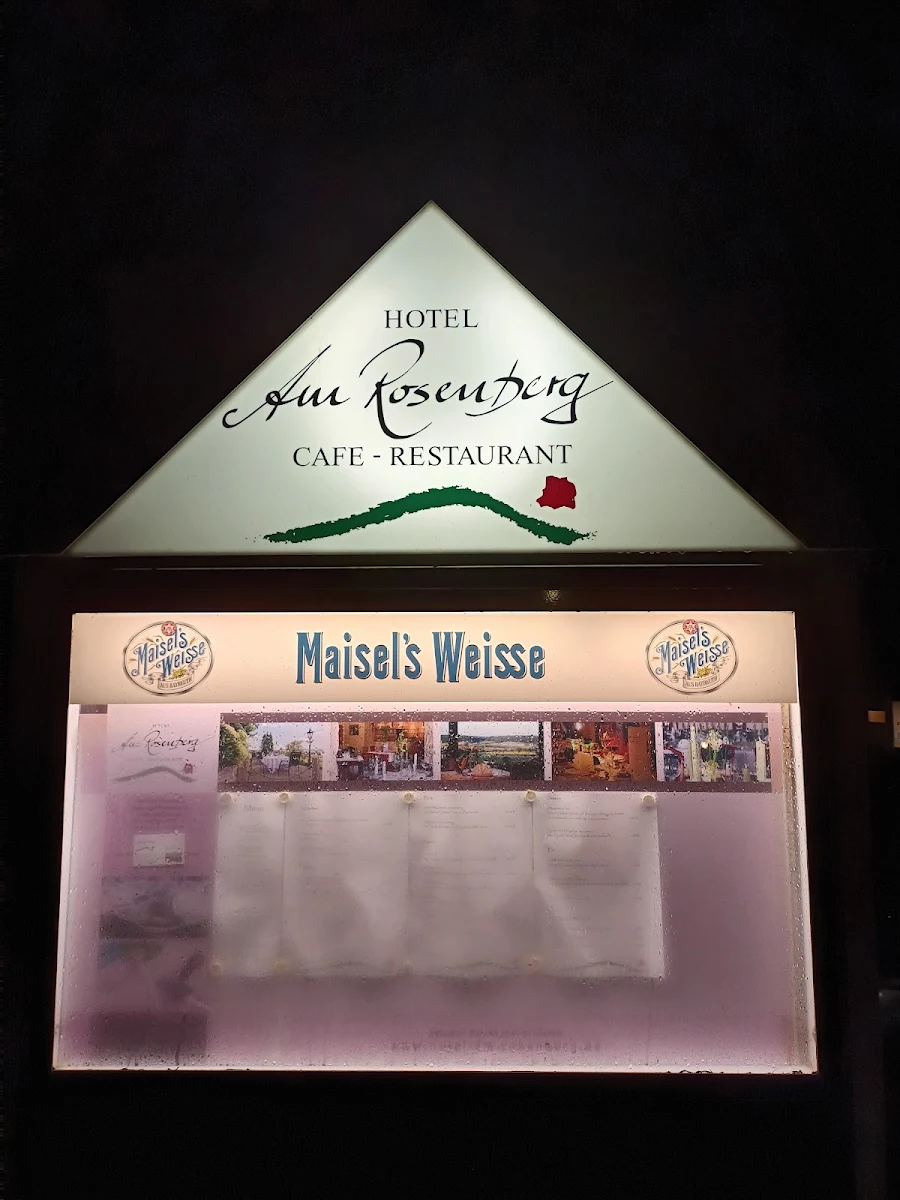 Speisekarte, Am Rosenberg Restaurant-Café