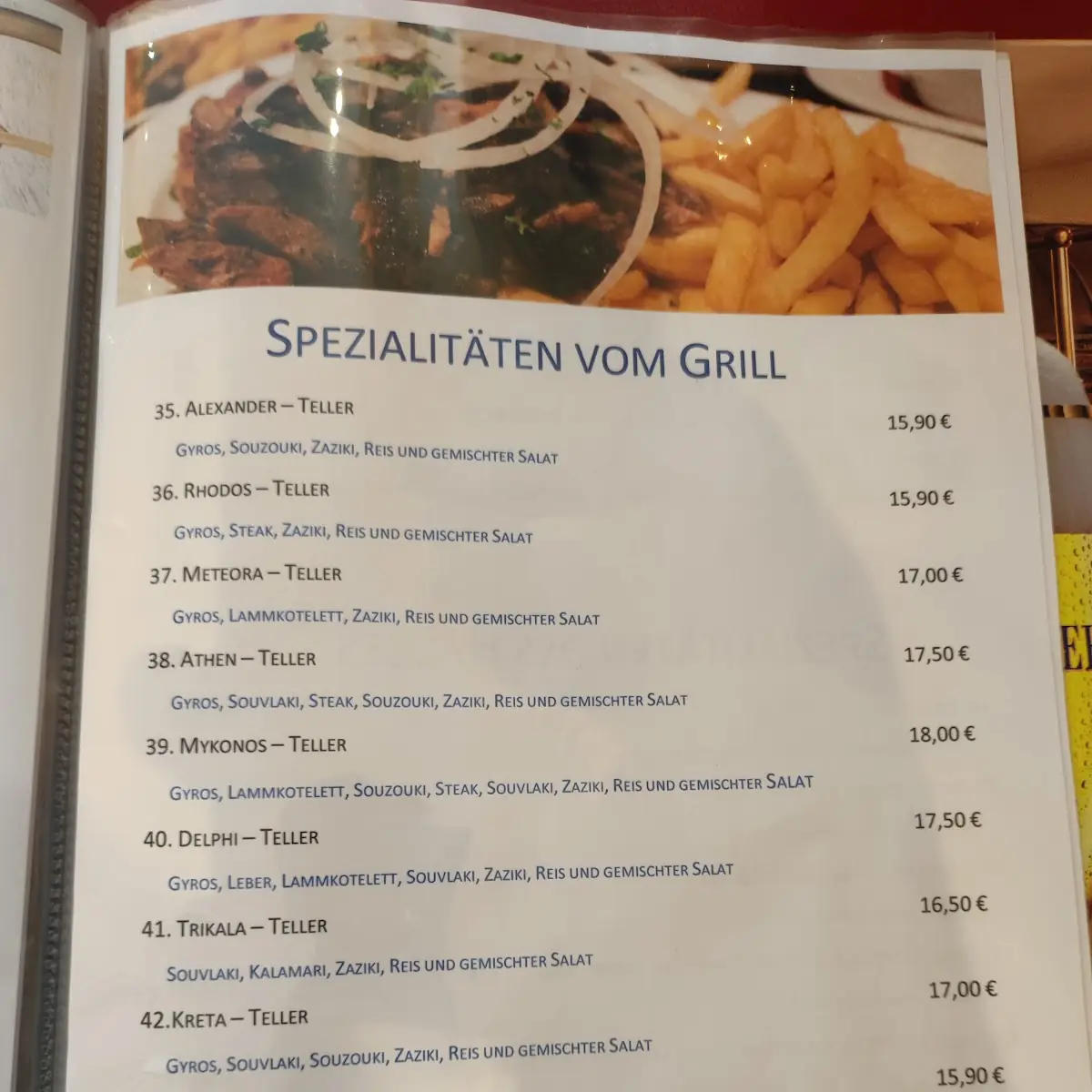 Speisekarte photo 2
