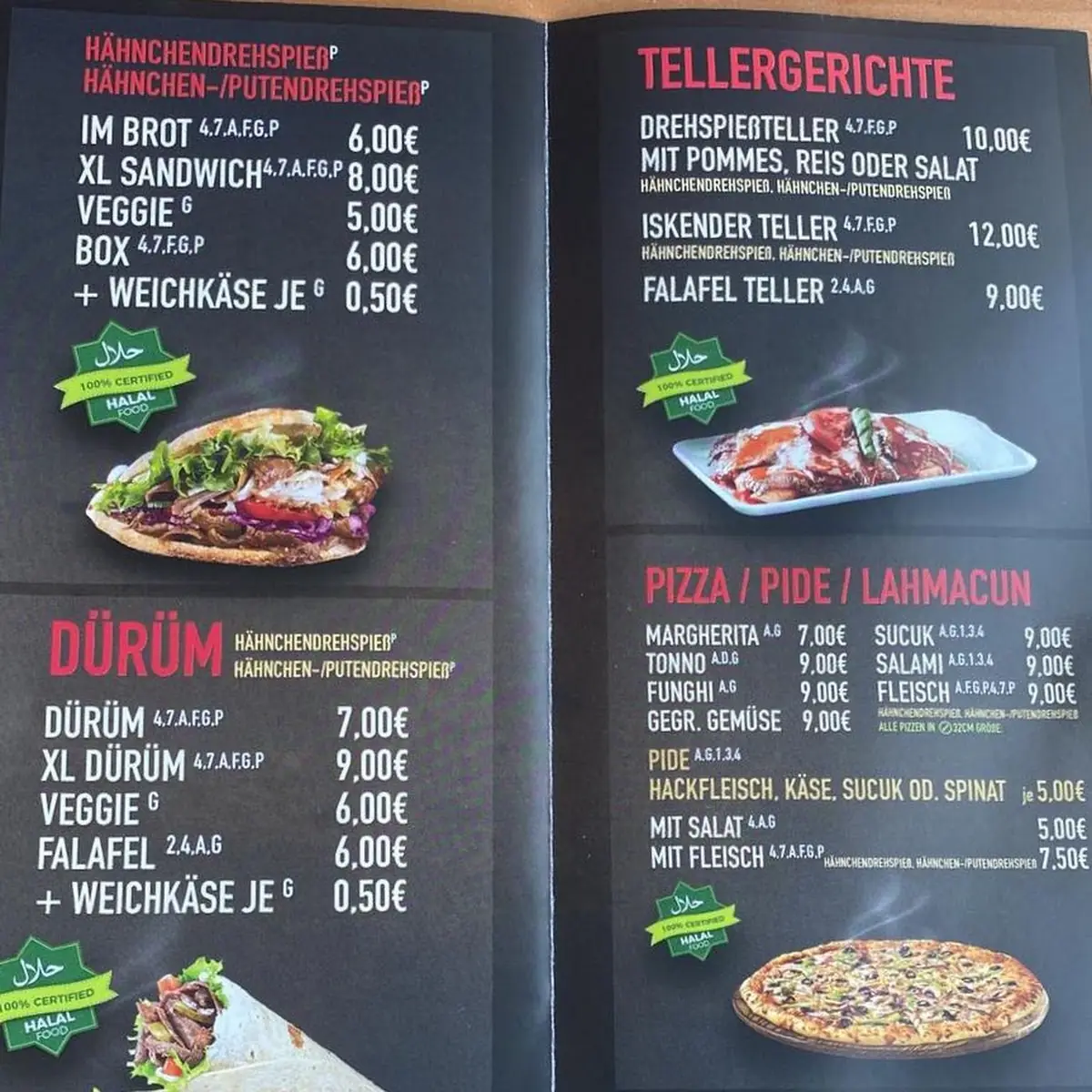 Speisekarte photo 2