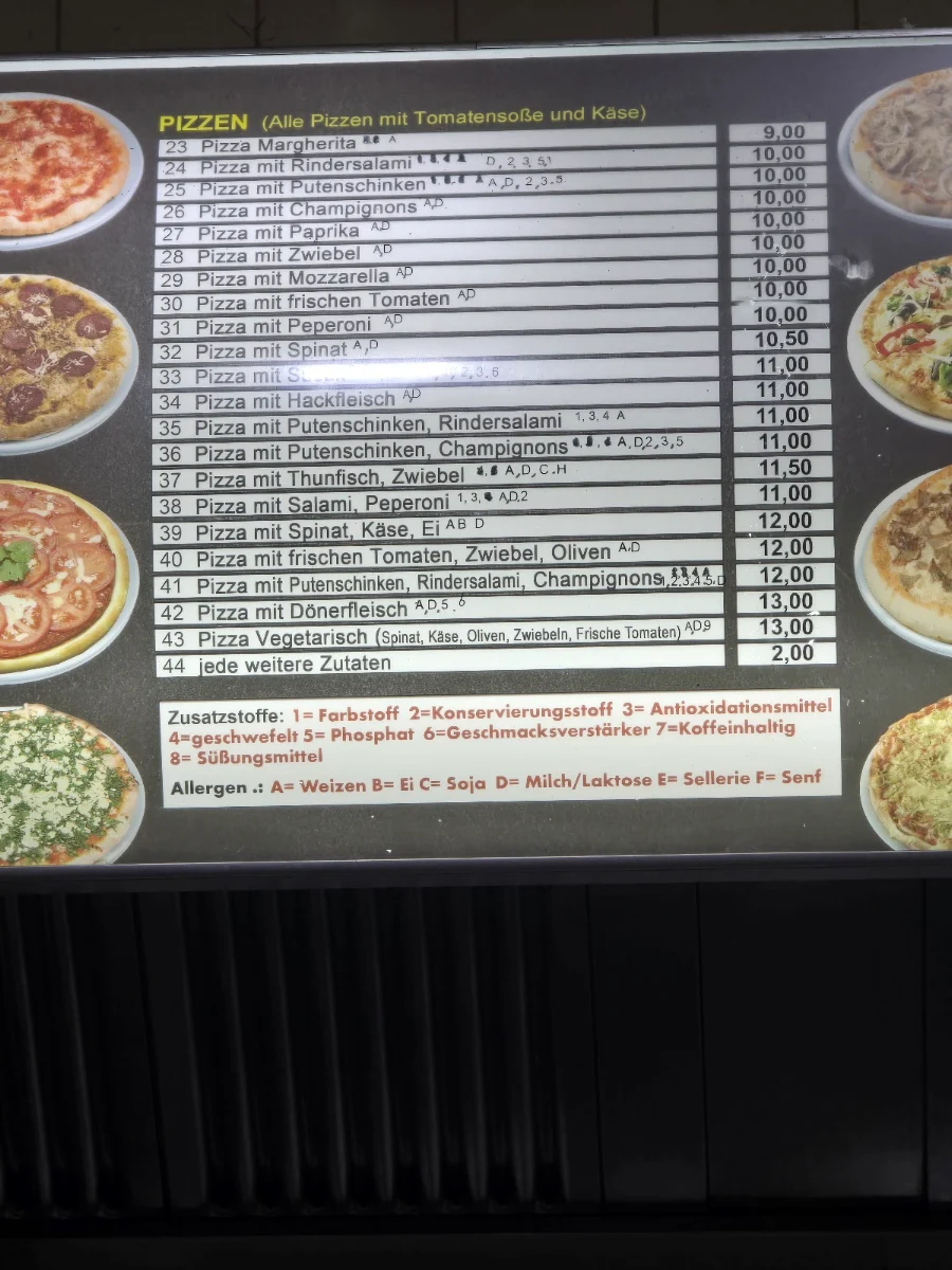 Speisekarte, Galip Holzkohle Grillhaus