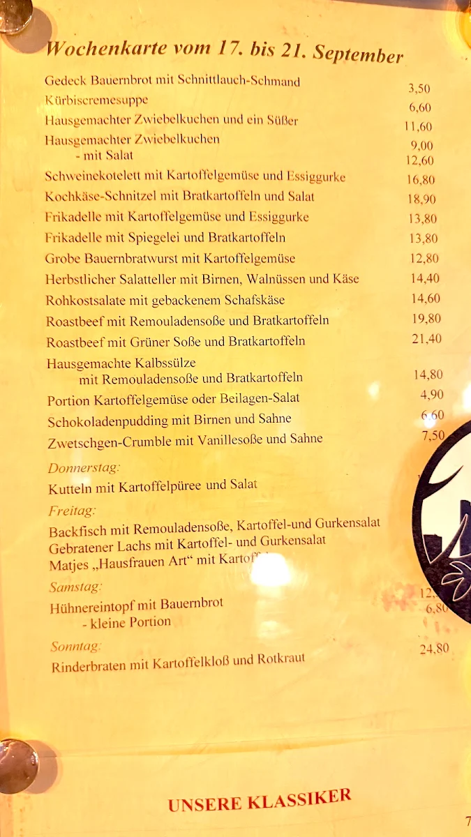 Speisekarte photo 1