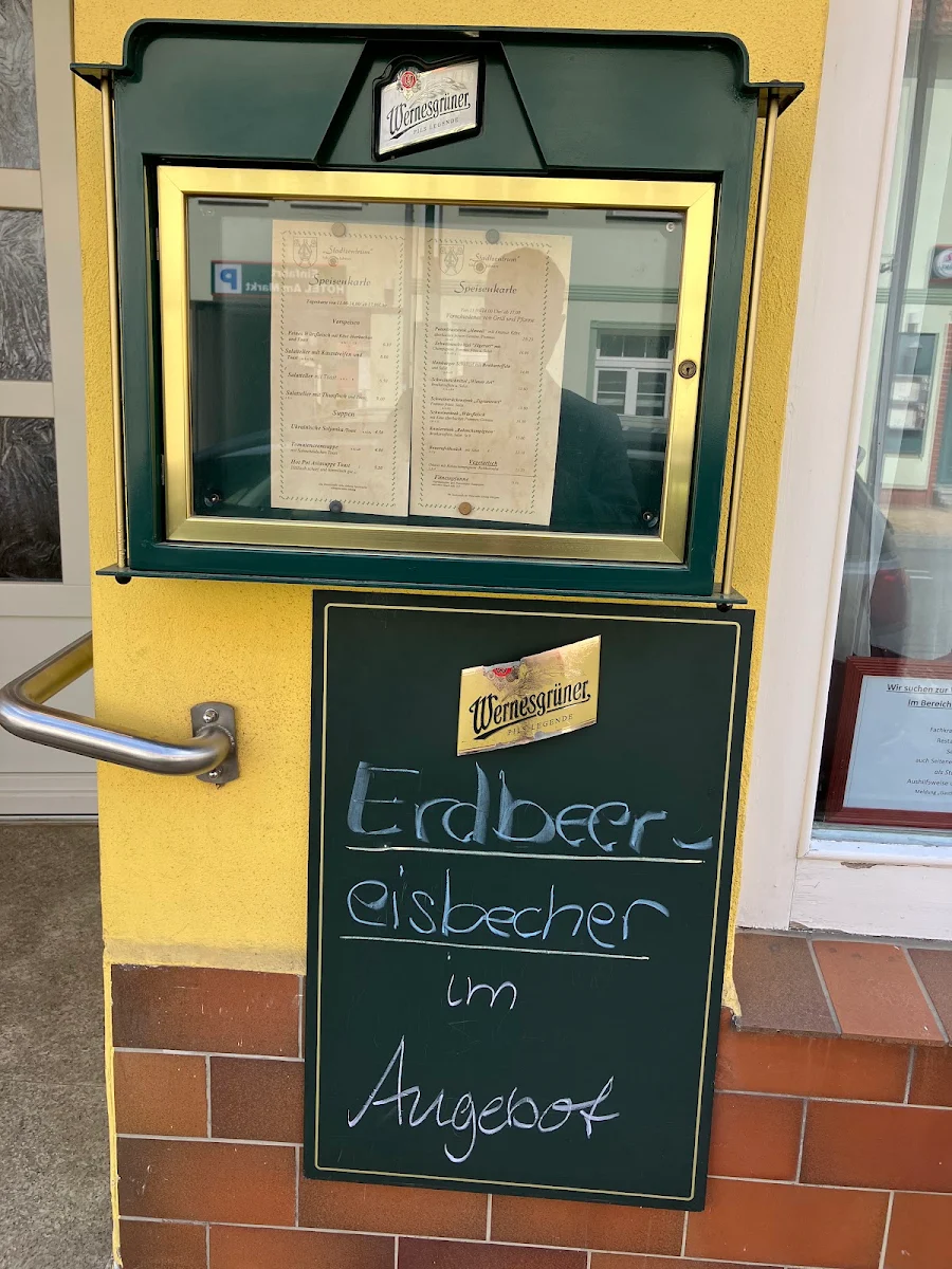 Speisekarte, Gasthaus Stadtzentrum / Restaurant und Pension