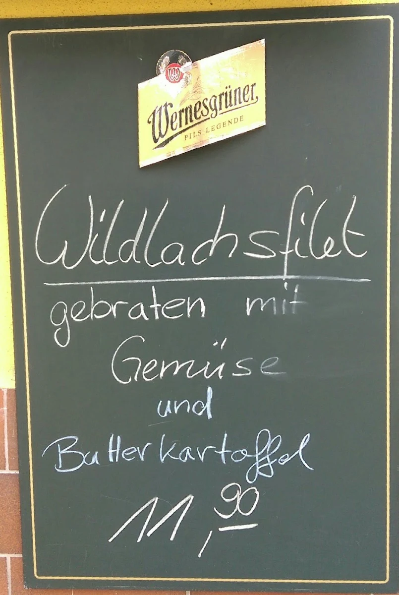 Speisekarte, Gasthaus Stadtzentrum / Restaurant und Pension