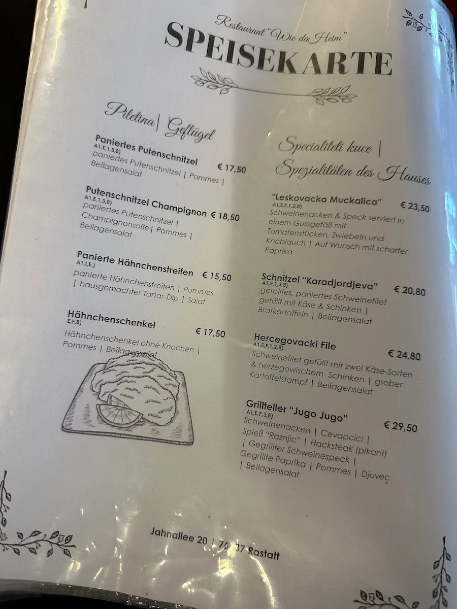 Speisekarte photo 2
