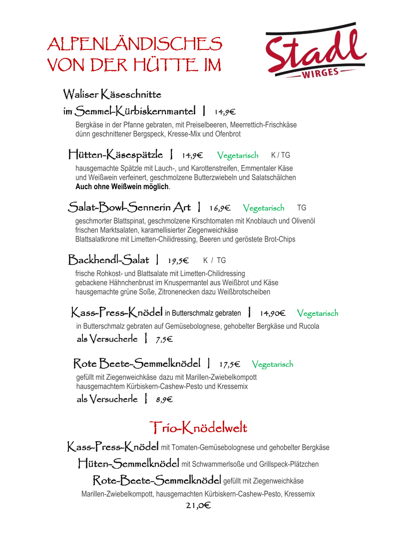 Speisekarte photo 2