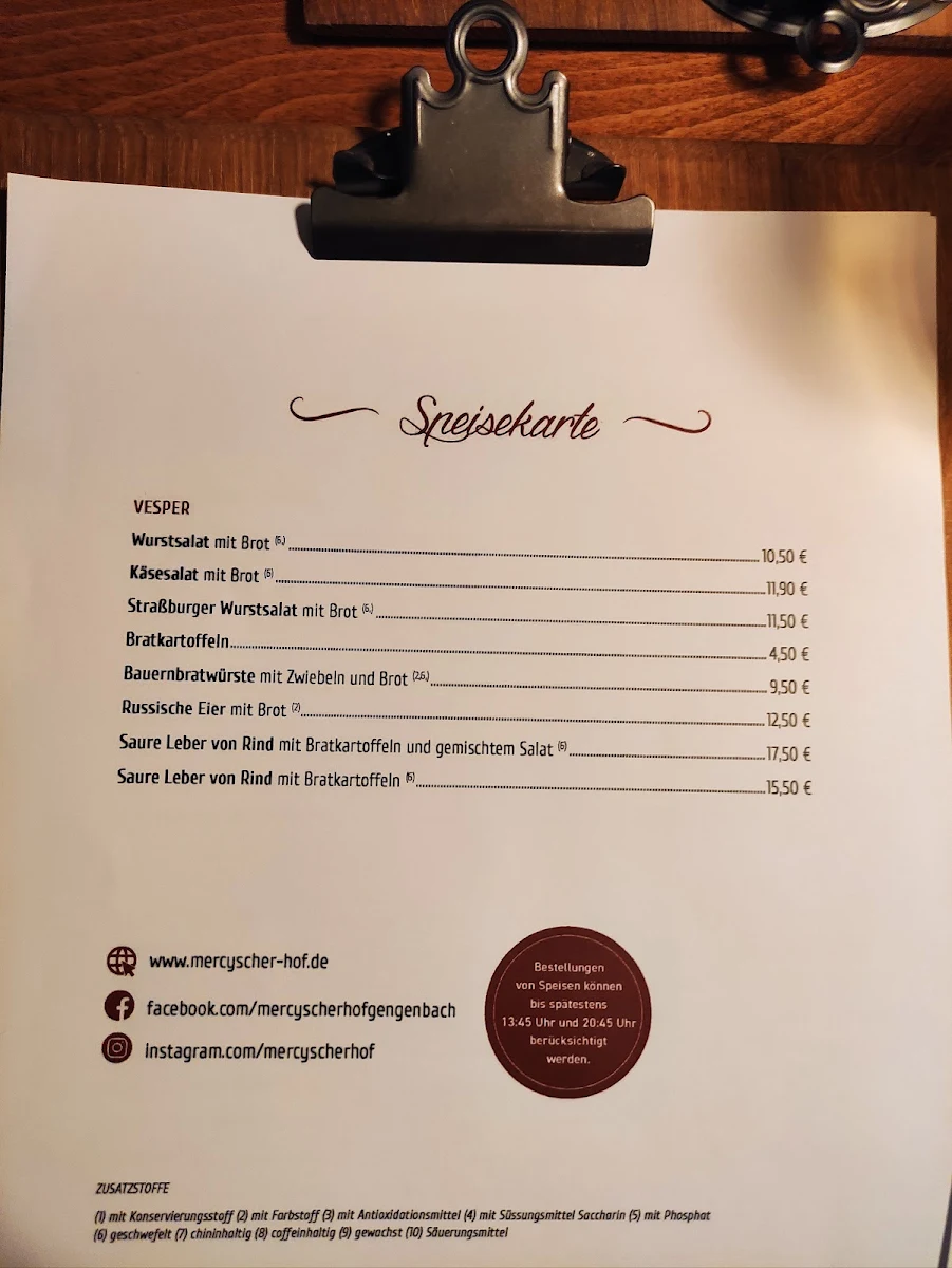 Speisekarte photo 5