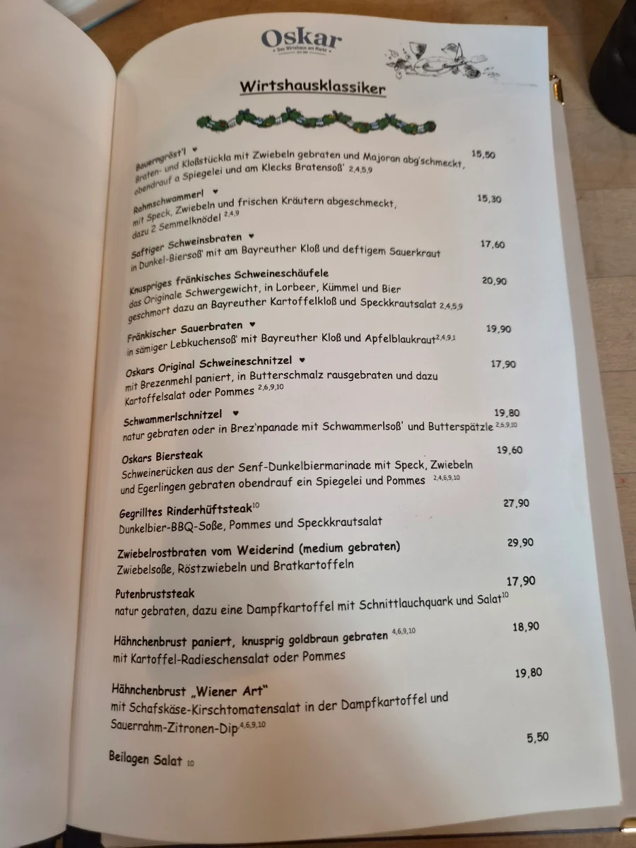 Speisekarte photo 1