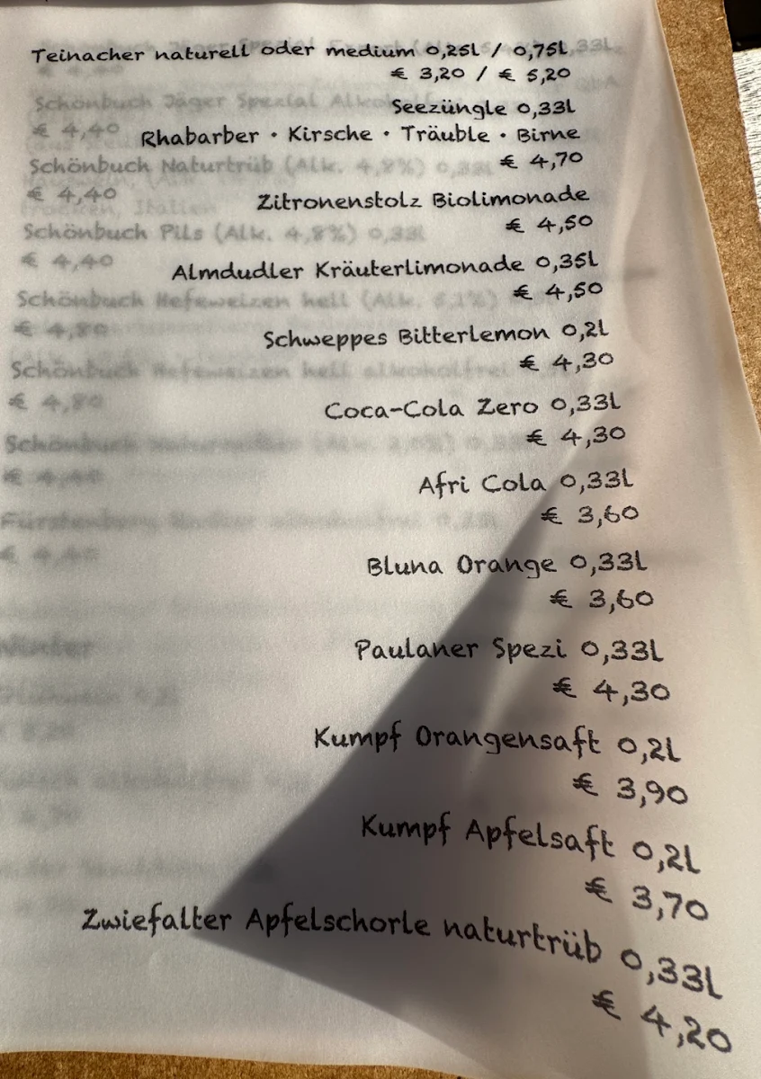 Speisekarte photo 1