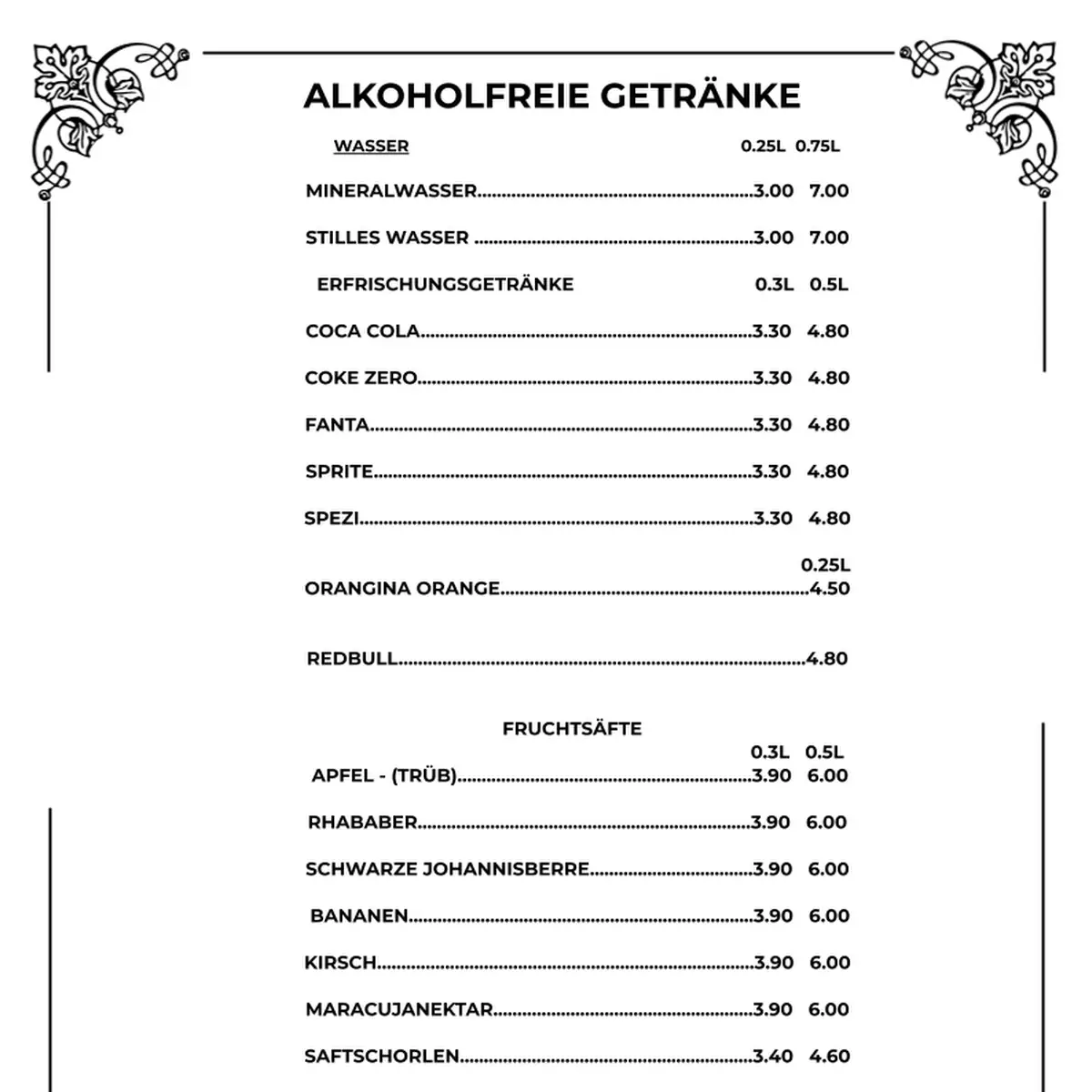 Speisekarte photo 3