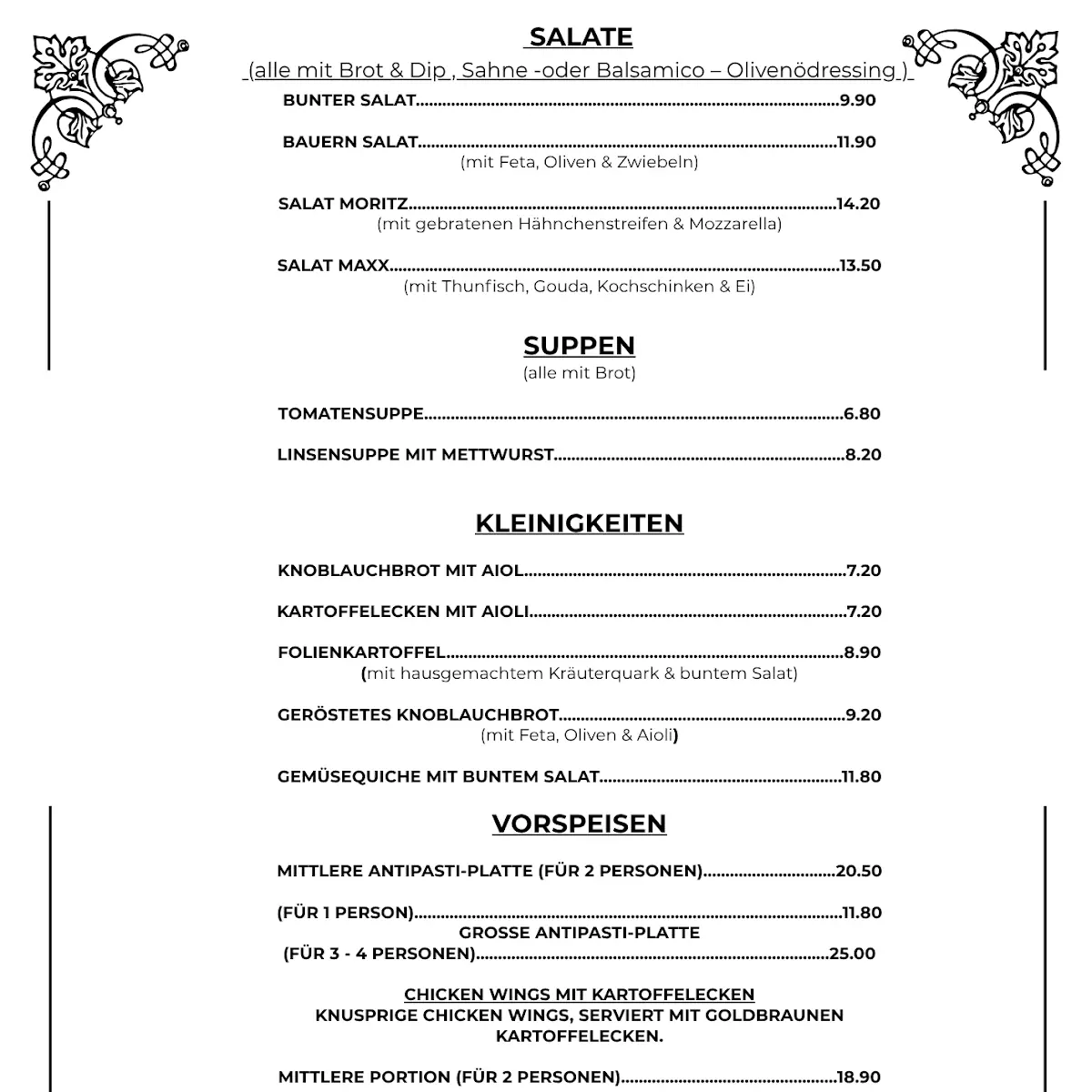 Speisekarte photo 5