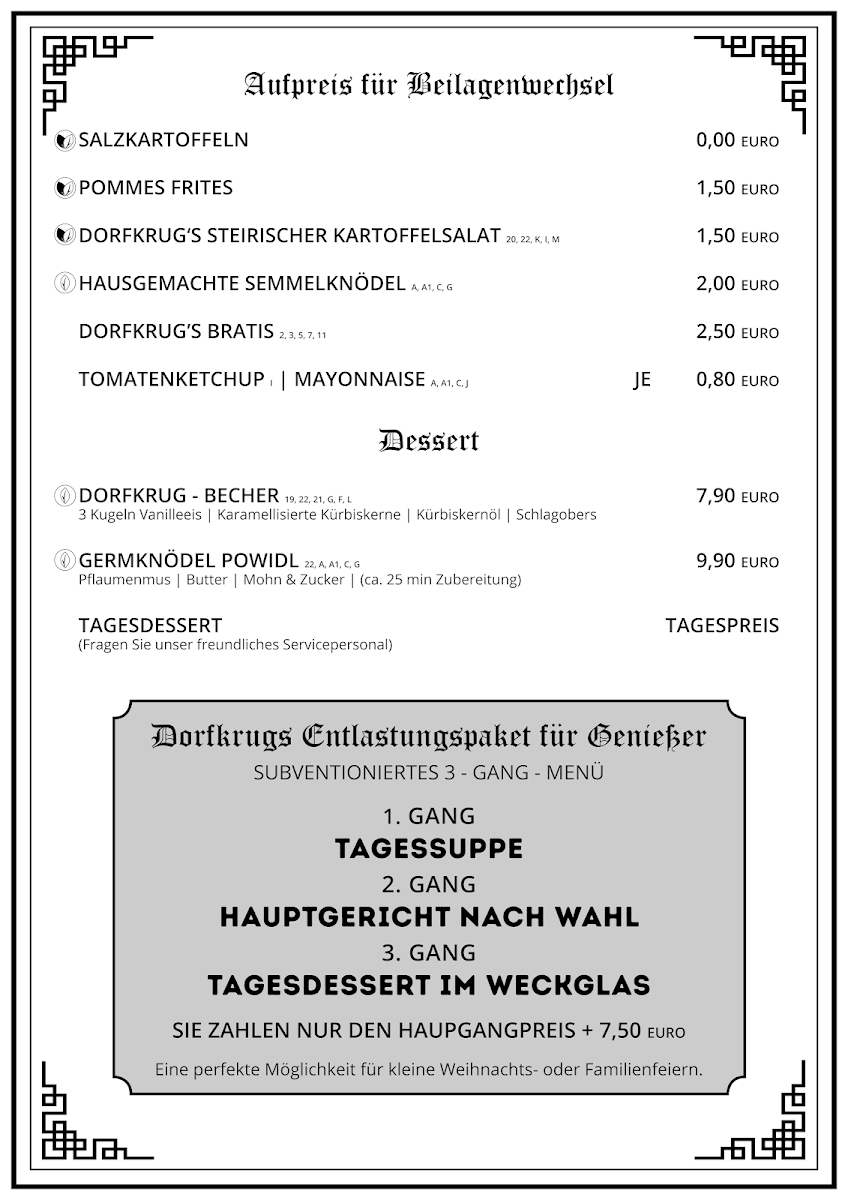 Speisekarte photo 1