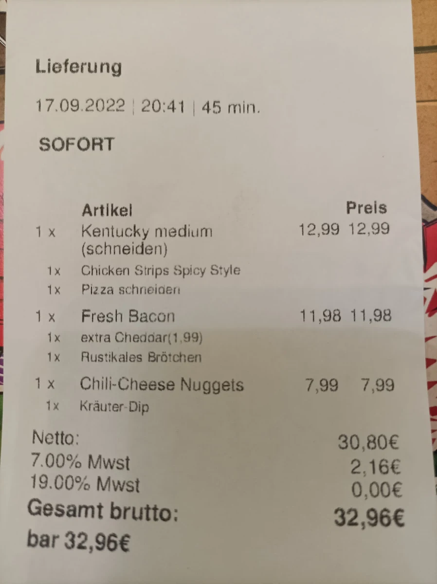 Speisekarte photo 1