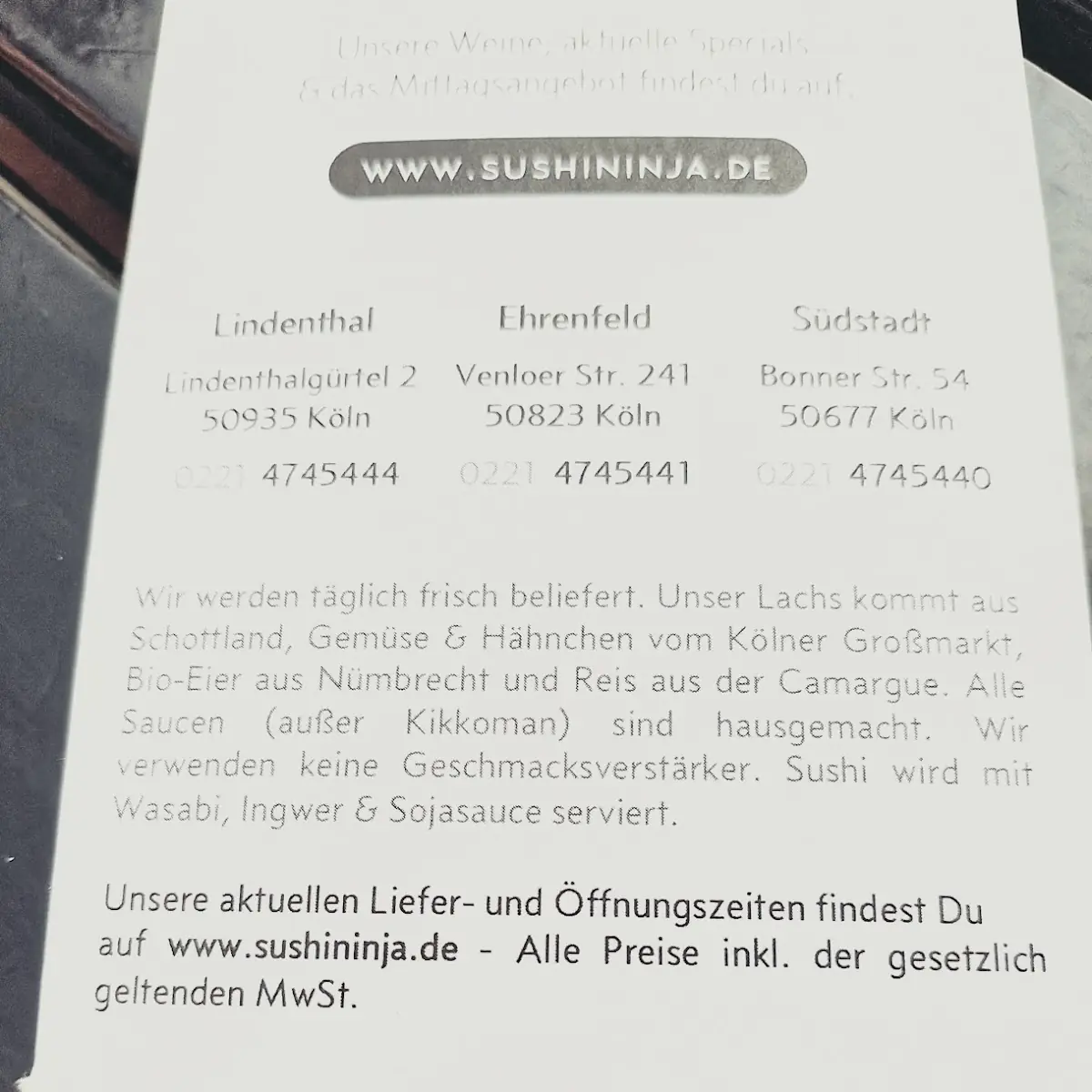Speisekarte photo 2