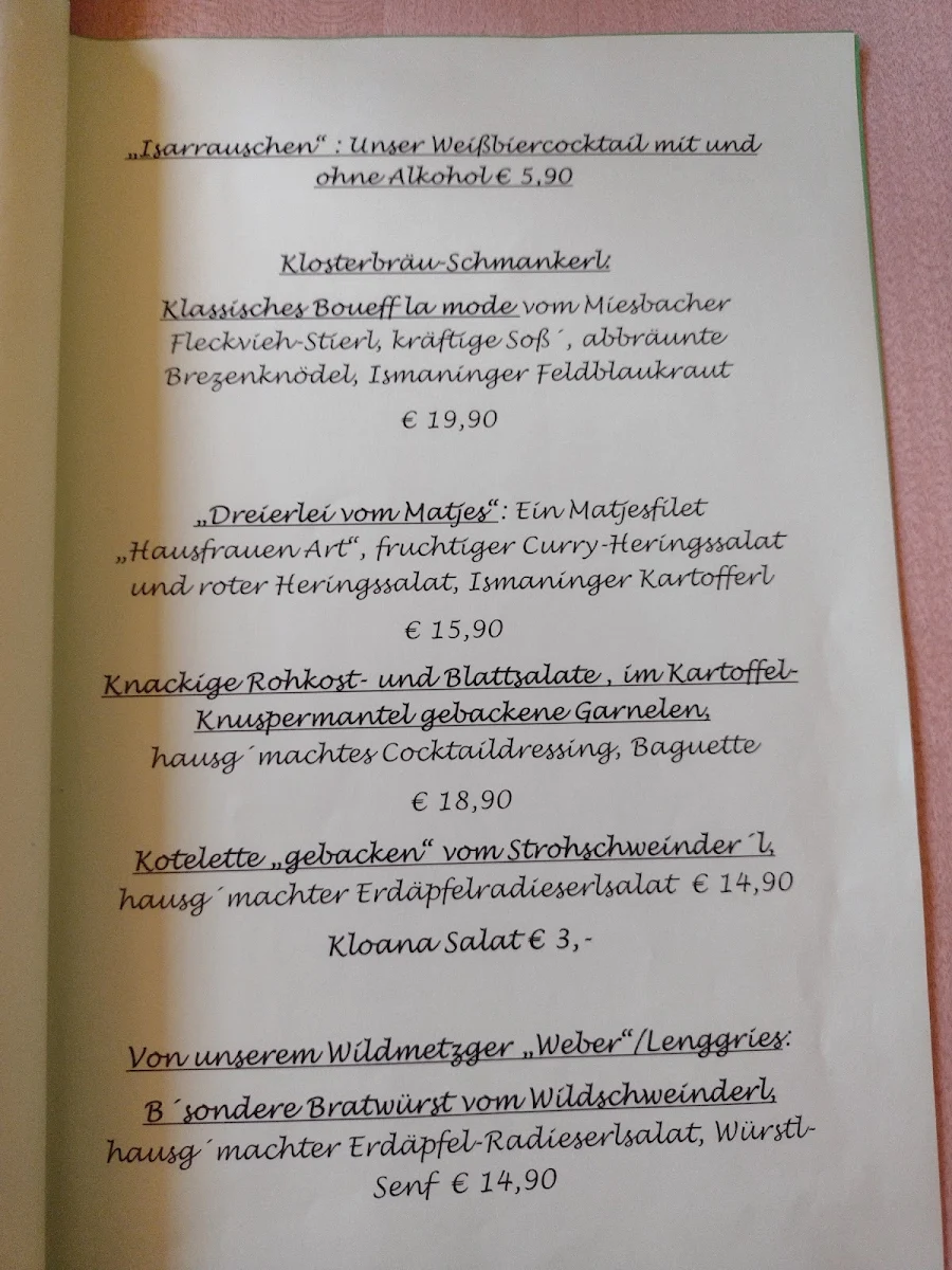 Speisekarte photo 1