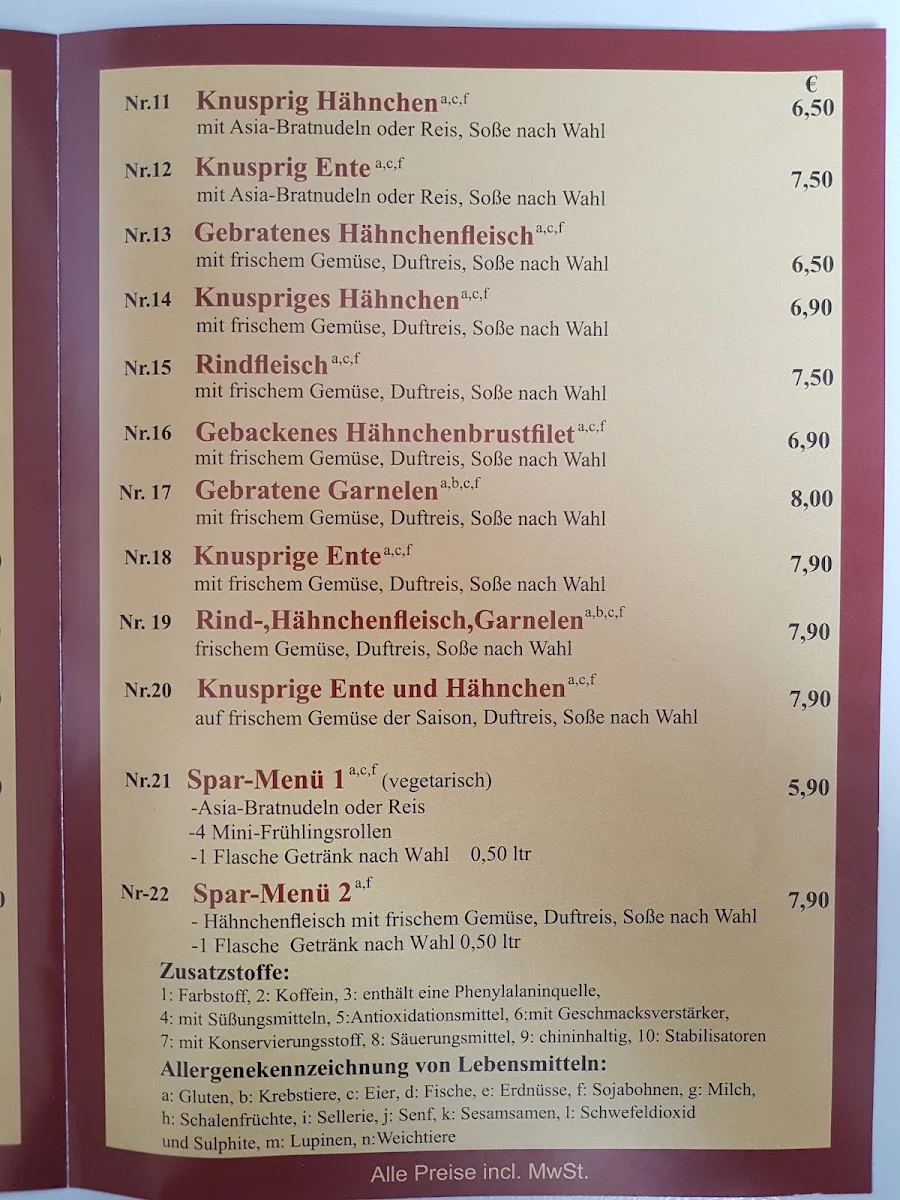 Speisekarte photo 2