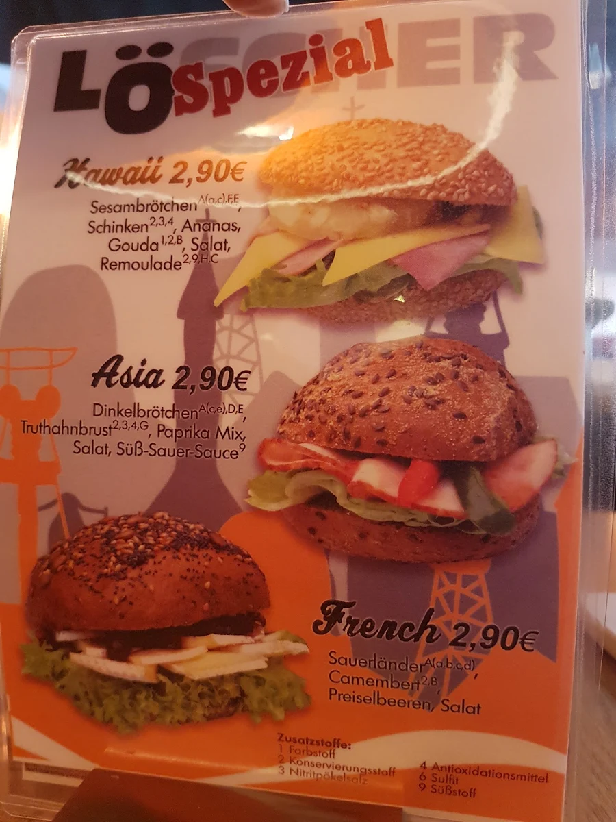 Speisekarte, Löscher Bäckerei-Konditorei GmbH
