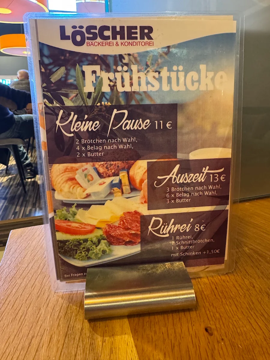 Speisekarte, Löscher Bäckerei-Konditorei GmbH