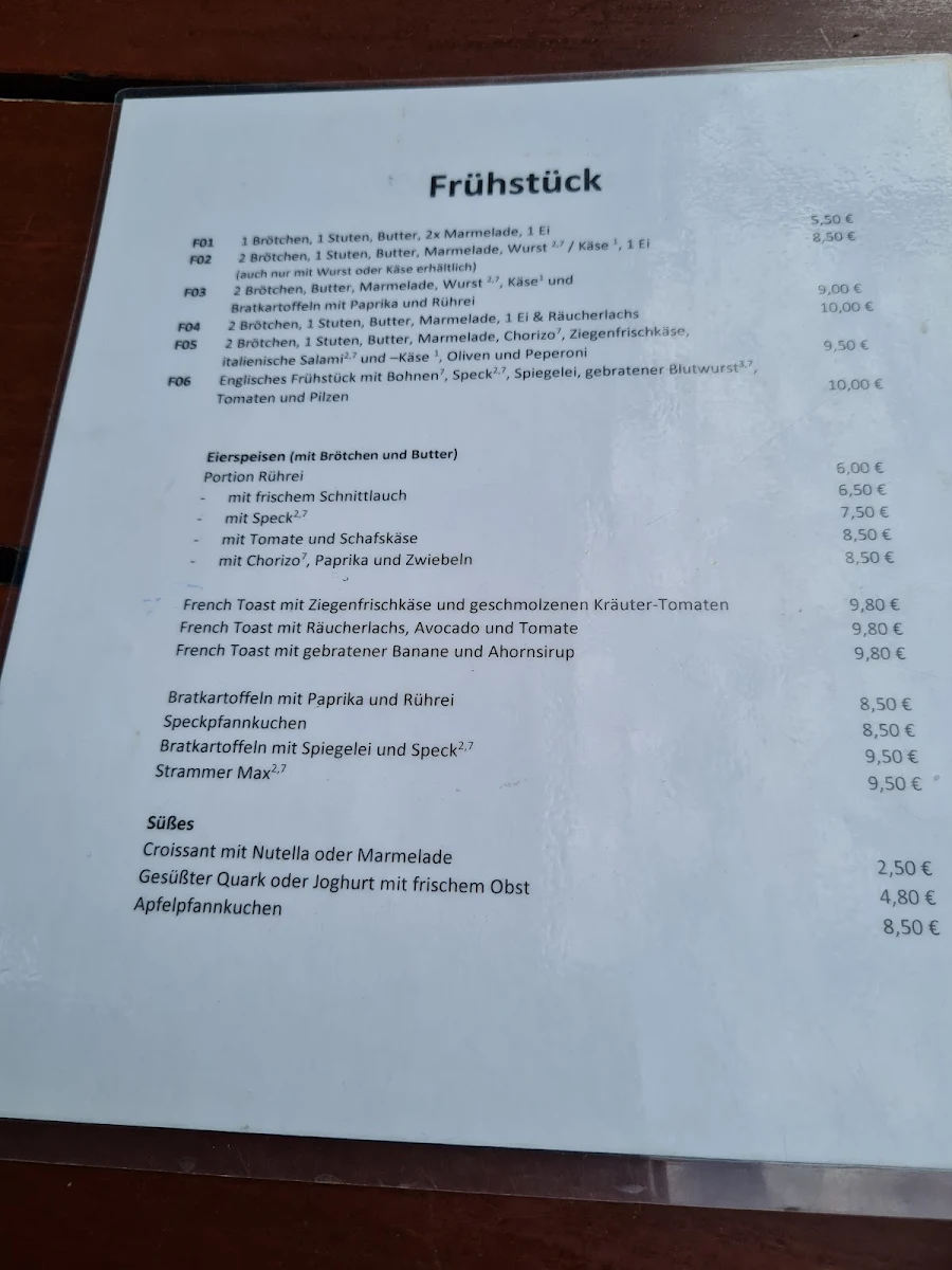 Speisekarte, Steinbruch