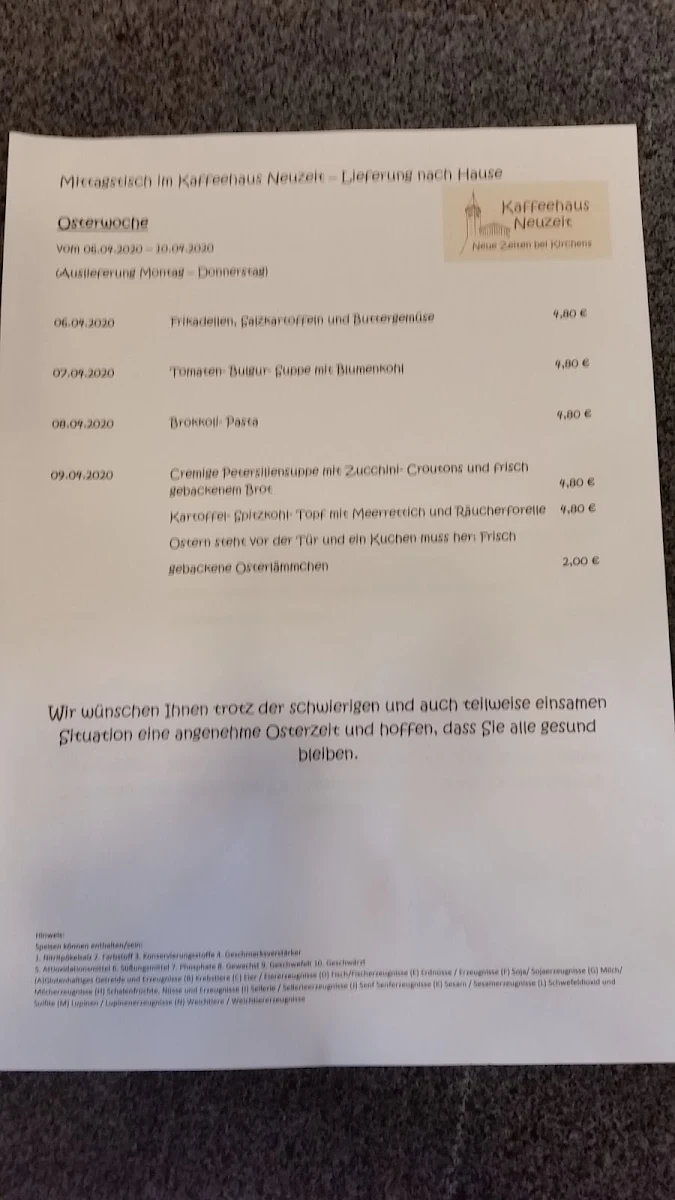 Speisekarte photo 1
