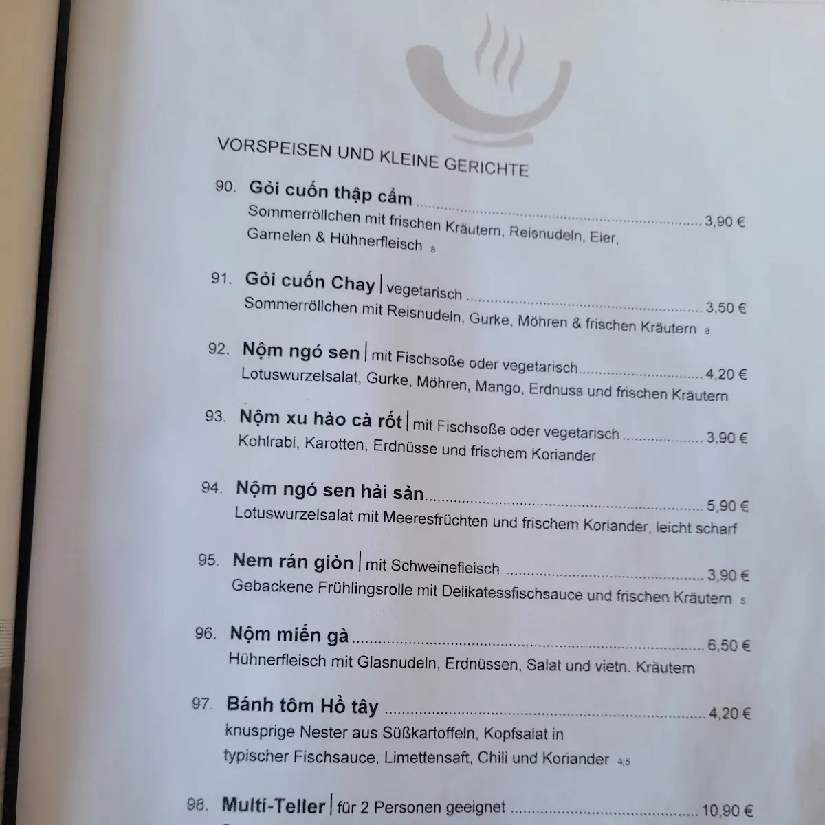 Speisekarte photo 1