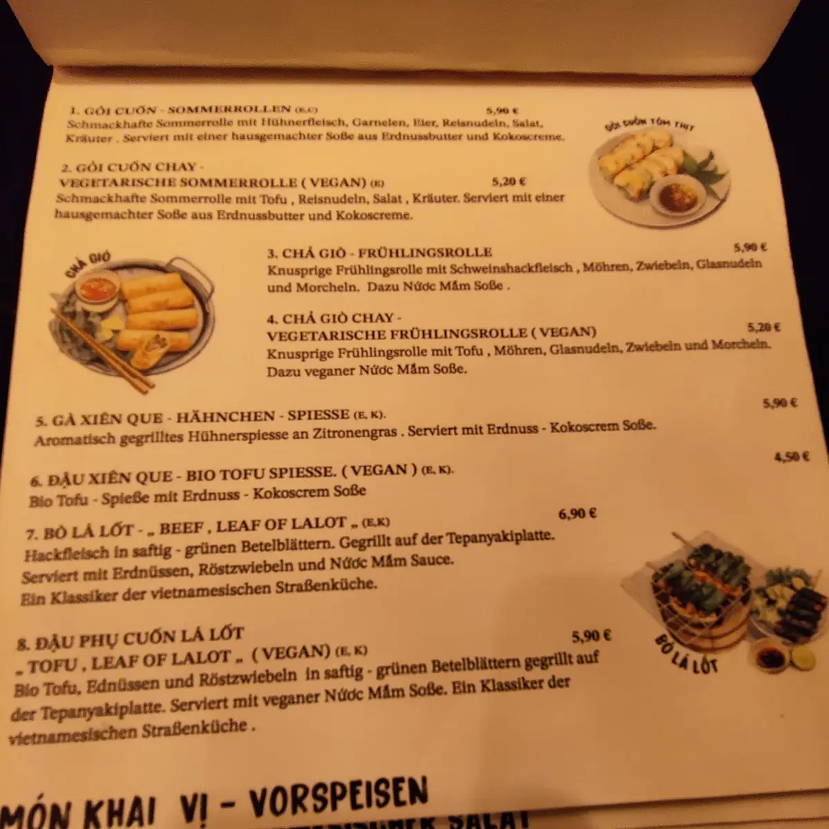 Speisekarte photo 3