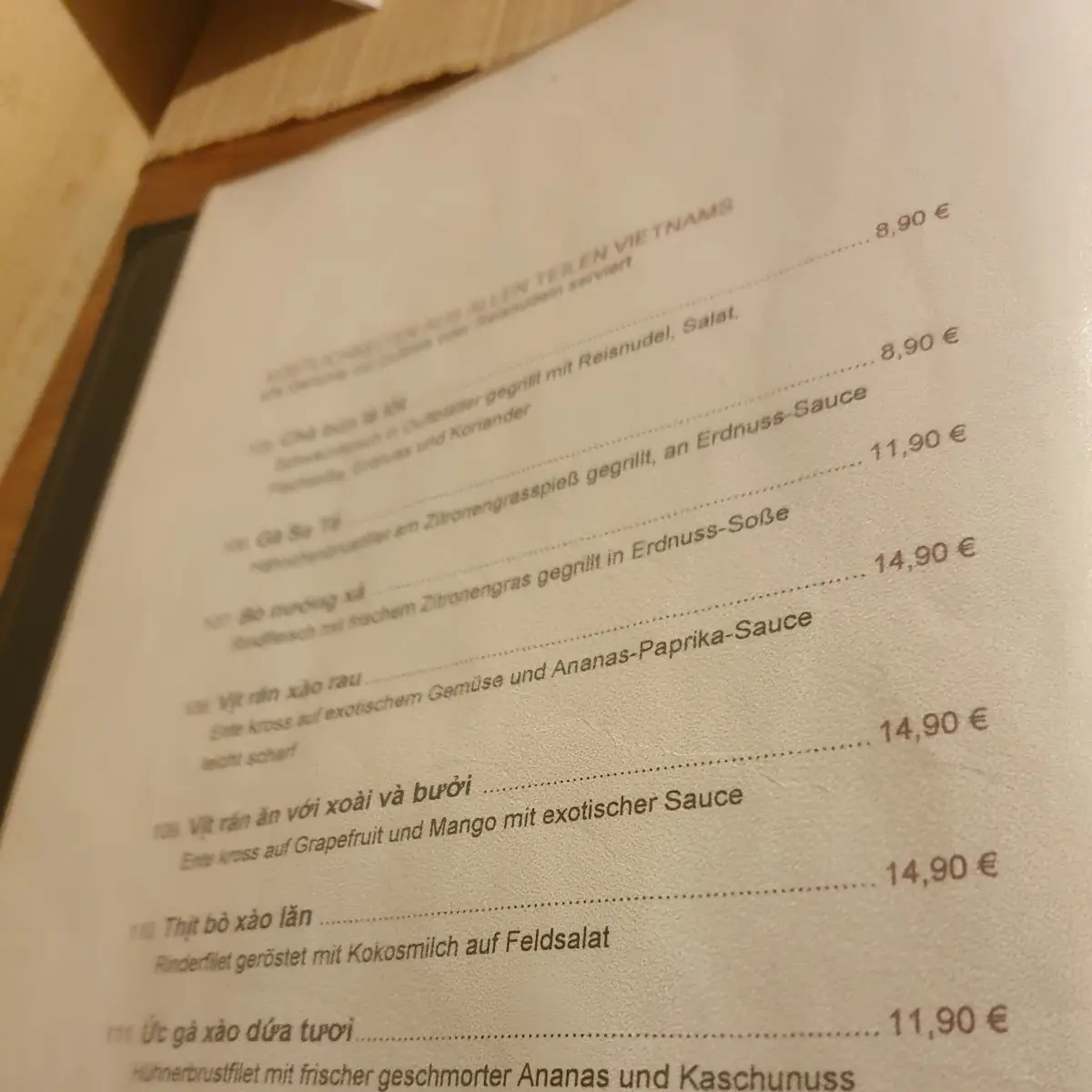 Speisekarte photo 7