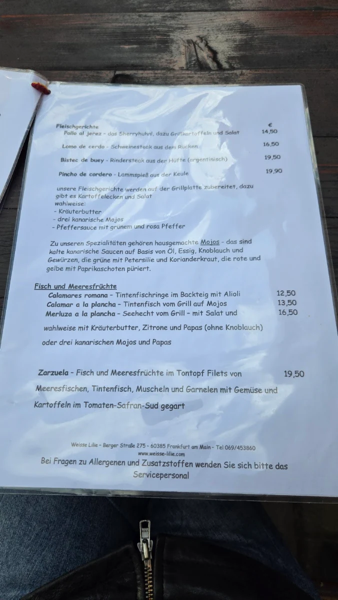 Speisekarte photo 1