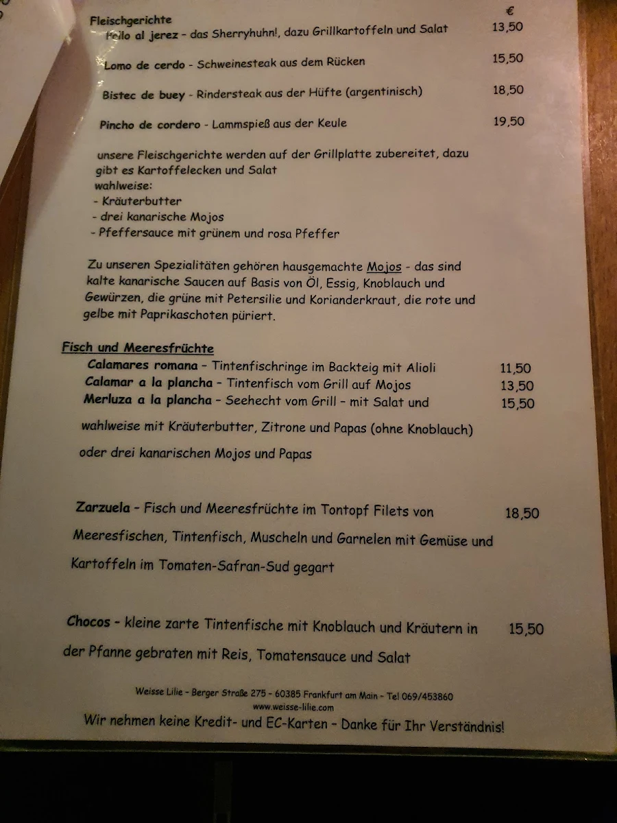 Speisekarte photo 2