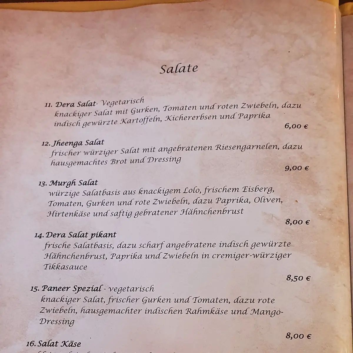 Speisekarte photo 2